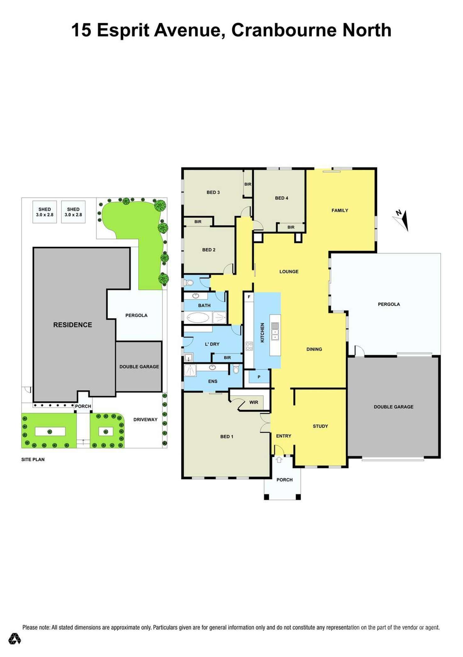 Floorplan of Homely house listing, 15 Esprit Avenue, Cranbourne North VIC 3977
