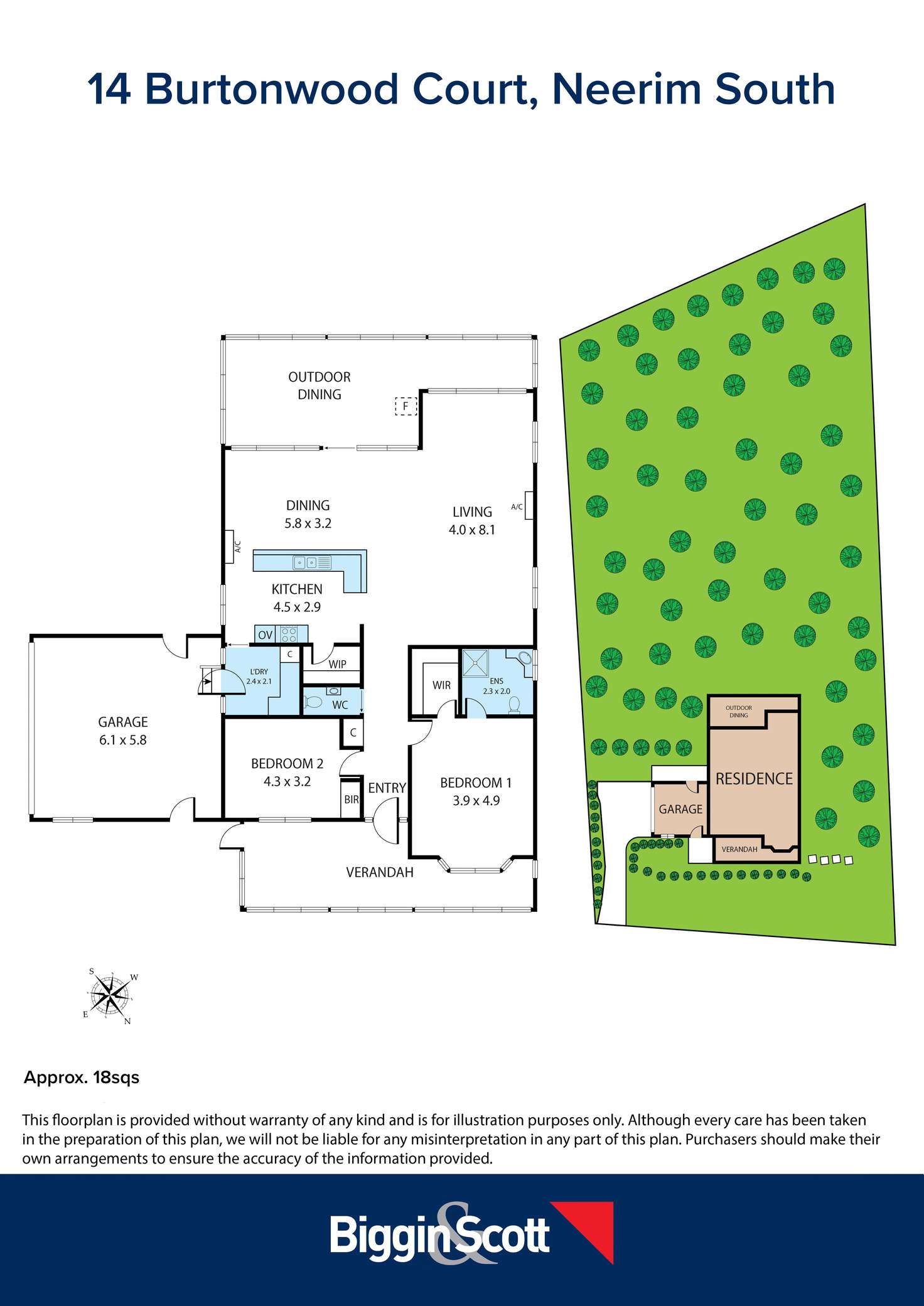 Floorplan of Homely house listing, 14 Burtonwood Court, Neerim South VIC 3831