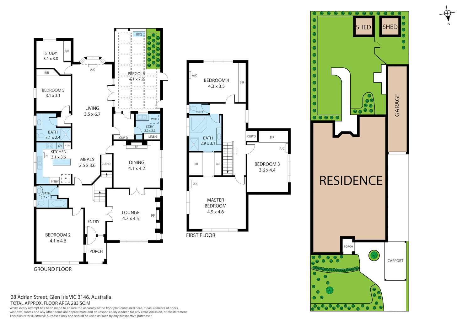 Floorplan of Homely house listing, 28 Adrian Street, Glen Iris VIC 3146