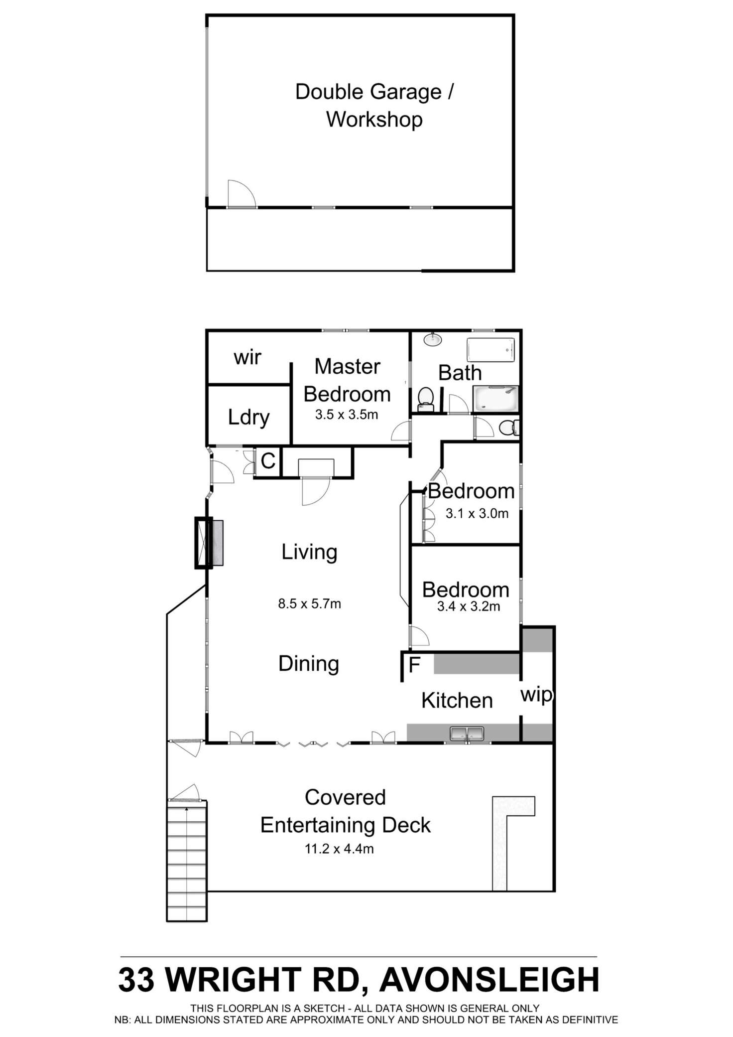 Floorplan of Homely house listing, 33 Wright Road, Avonsleigh VIC 3782