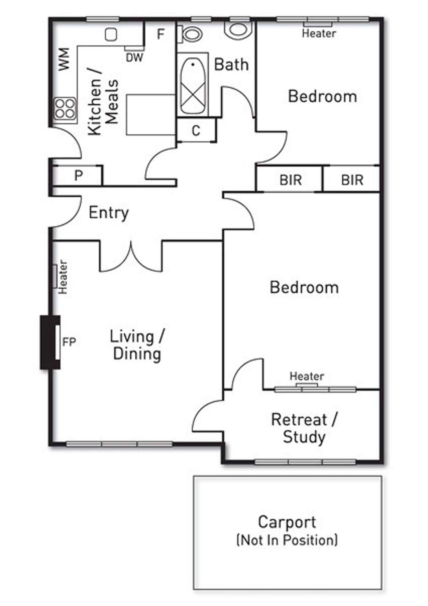 Floorplan of Homely apartment listing, 15/59 Queens Road, Melbourne VIC 3004