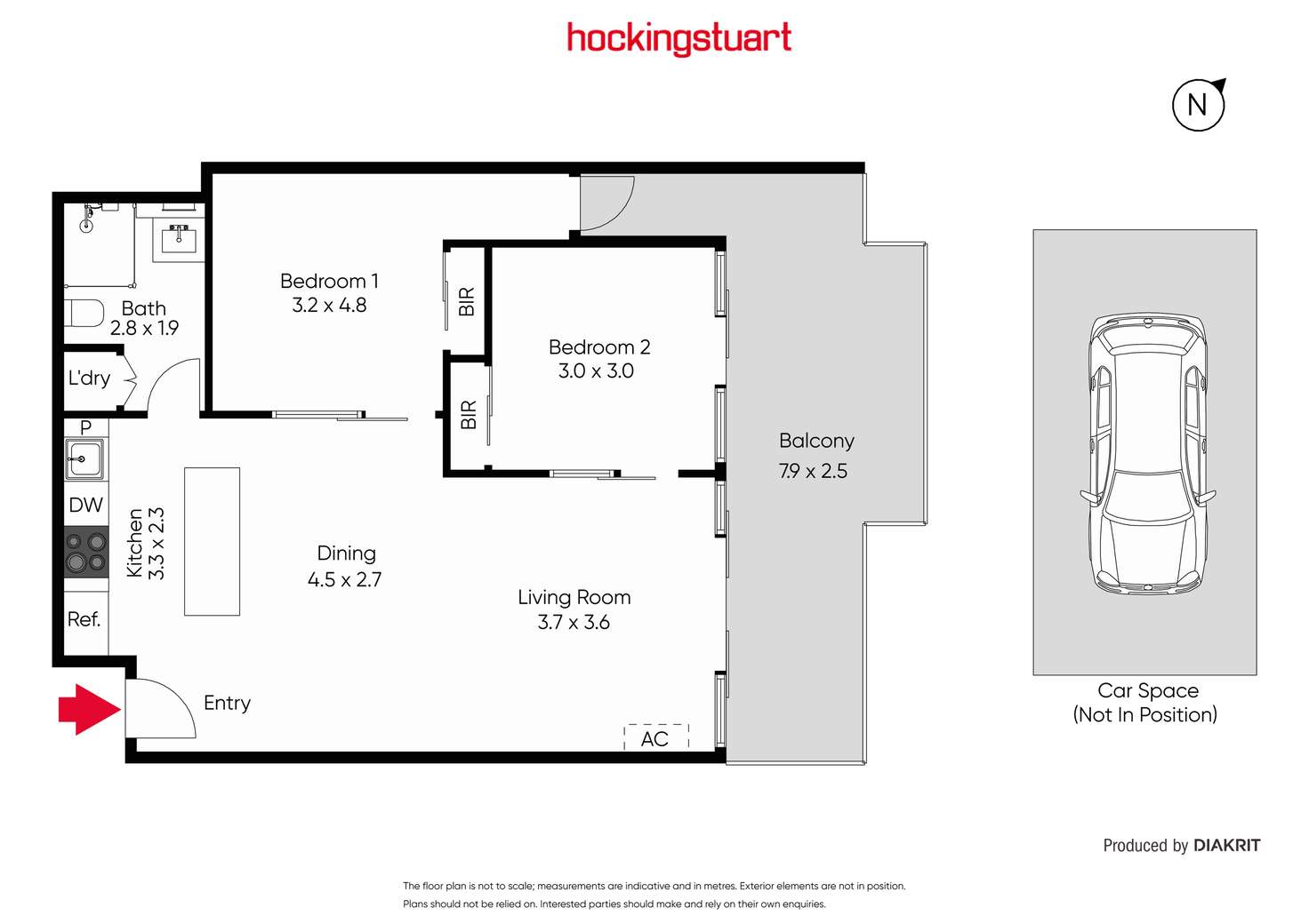 Floorplan of Homely apartment listing, 203/1 Danks Street West, Port Melbourne VIC 3207