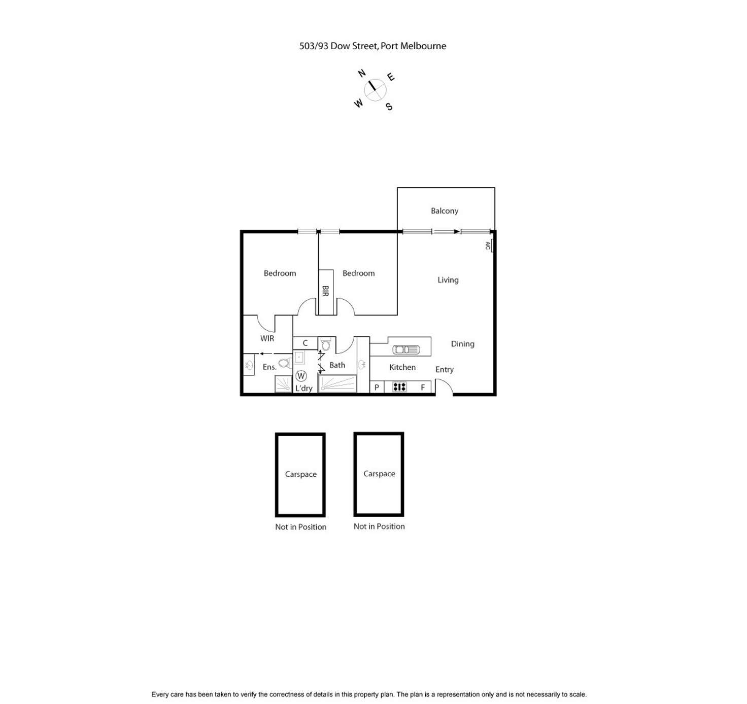 Floorplan of Homely apartment listing, 503G/93 Dow Street, Port Melbourne VIC 3207
