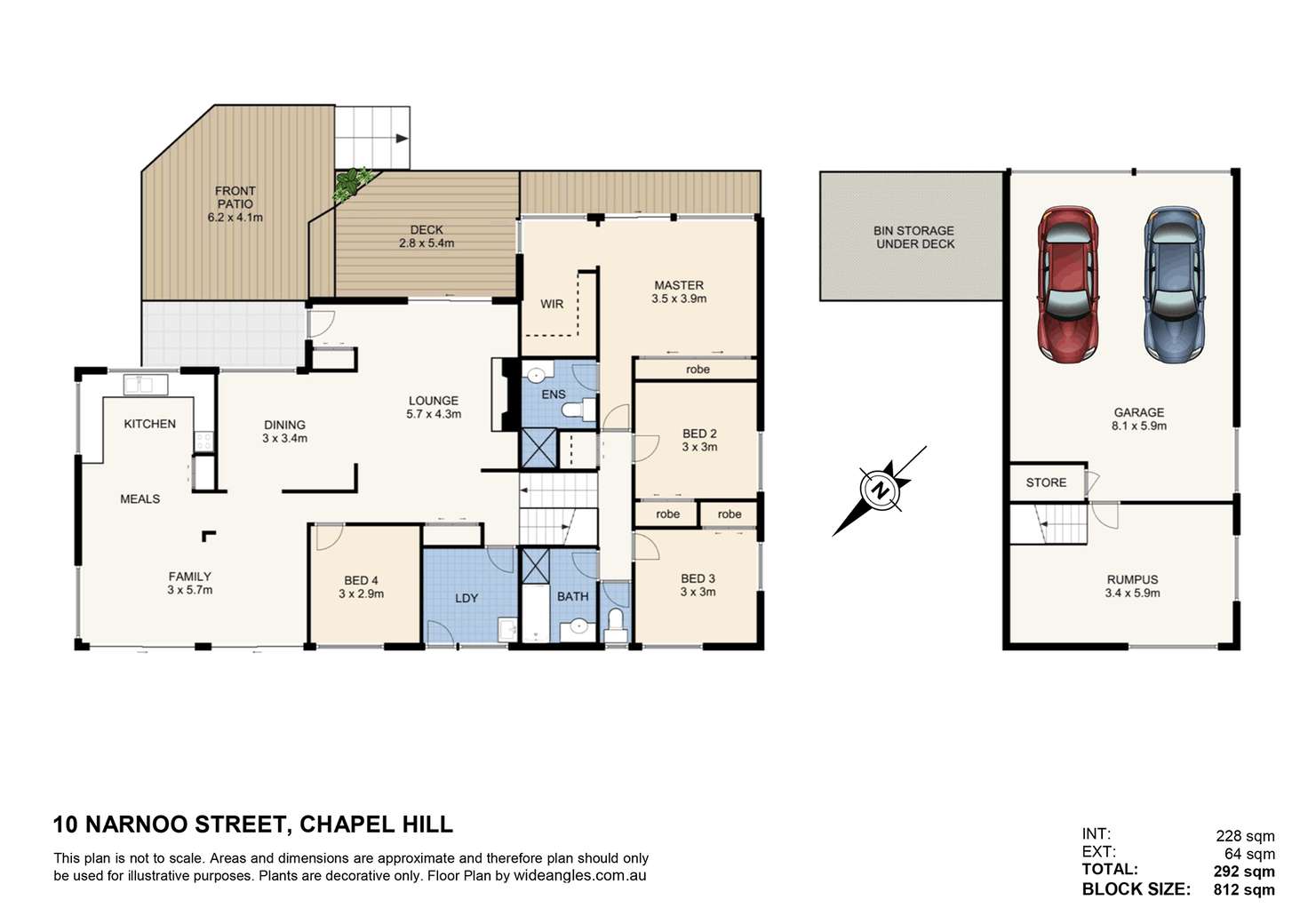 Floorplan of Homely house listing, 10 Narnoo Street, Chapel Hill QLD 4069