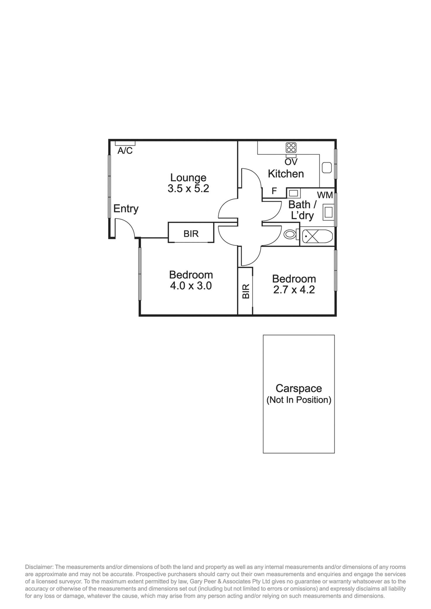 Floorplan of Homely unit listing, 2/25 Whitmuir Road, Bentleigh VIC 3204