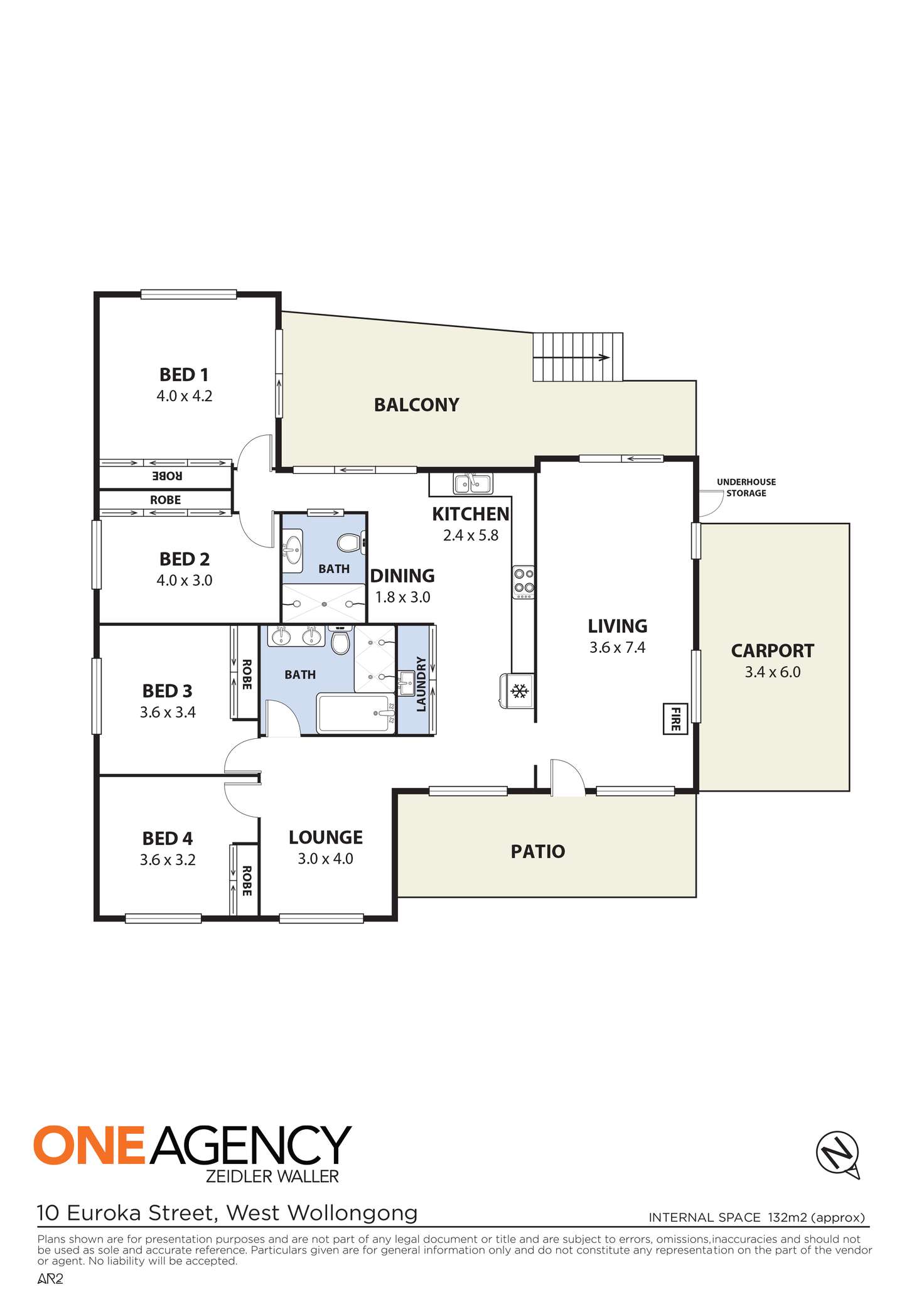 Floorplan of Homely house listing, 10 Euroka Street, West Wollongong NSW 2500