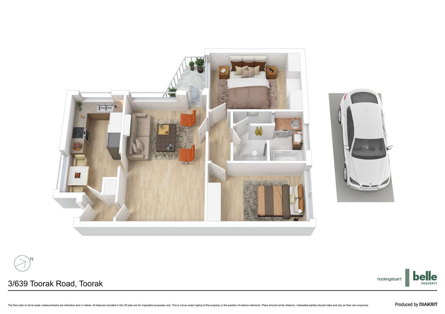 Floorplan of Homely unit listing, 3/639 Toorak Road, Toorak VIC 3142