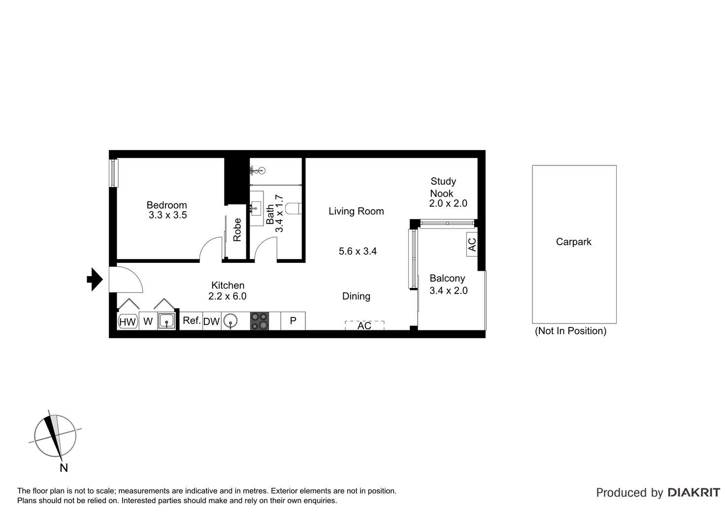 Floorplan of Homely apartment listing, 3/25 Byron Street, North Melbourne VIC 3051