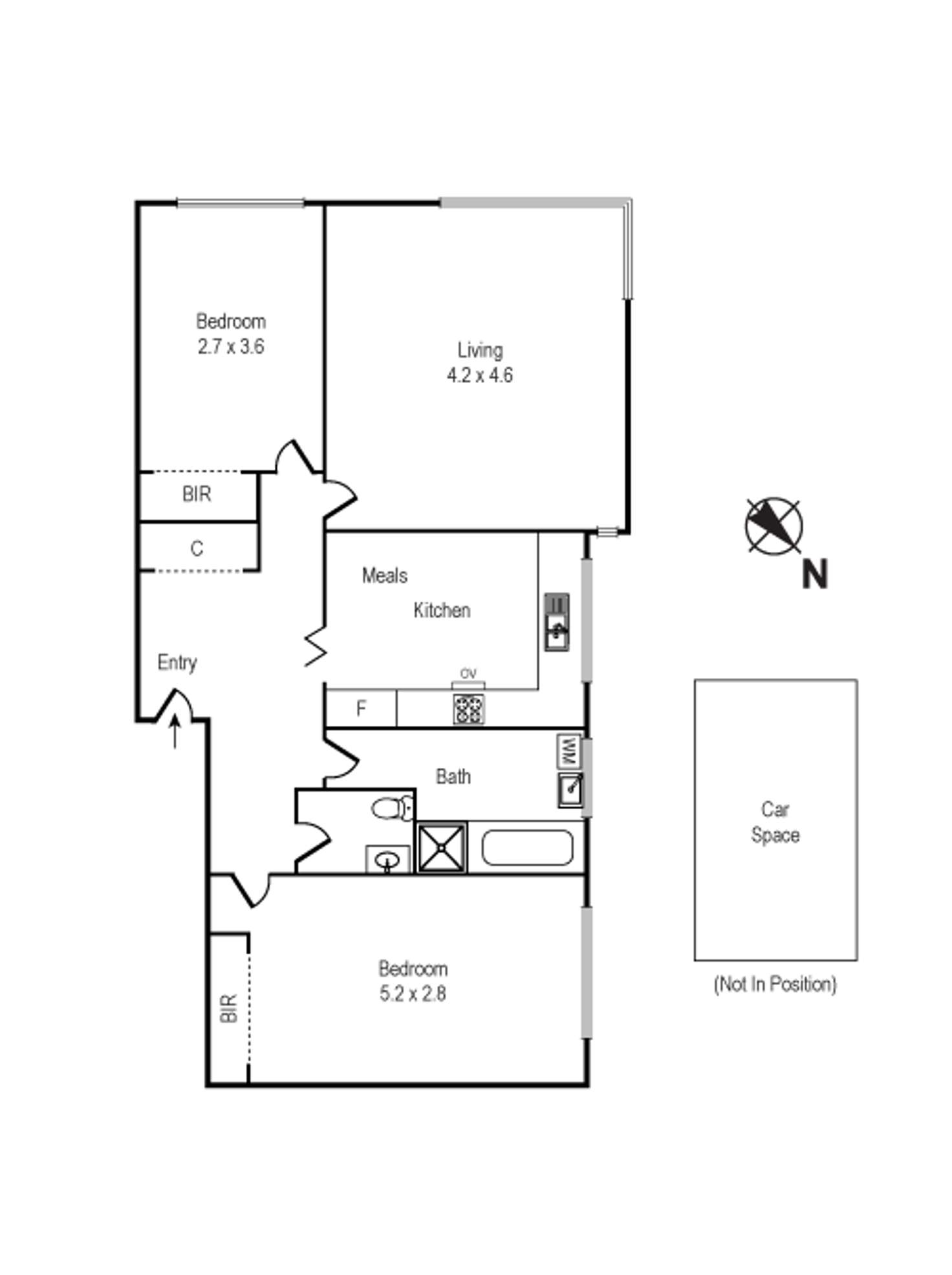 Floorplan of Homely apartment listing, 4/206 Canterbury Road, St Kilda West VIC 3182