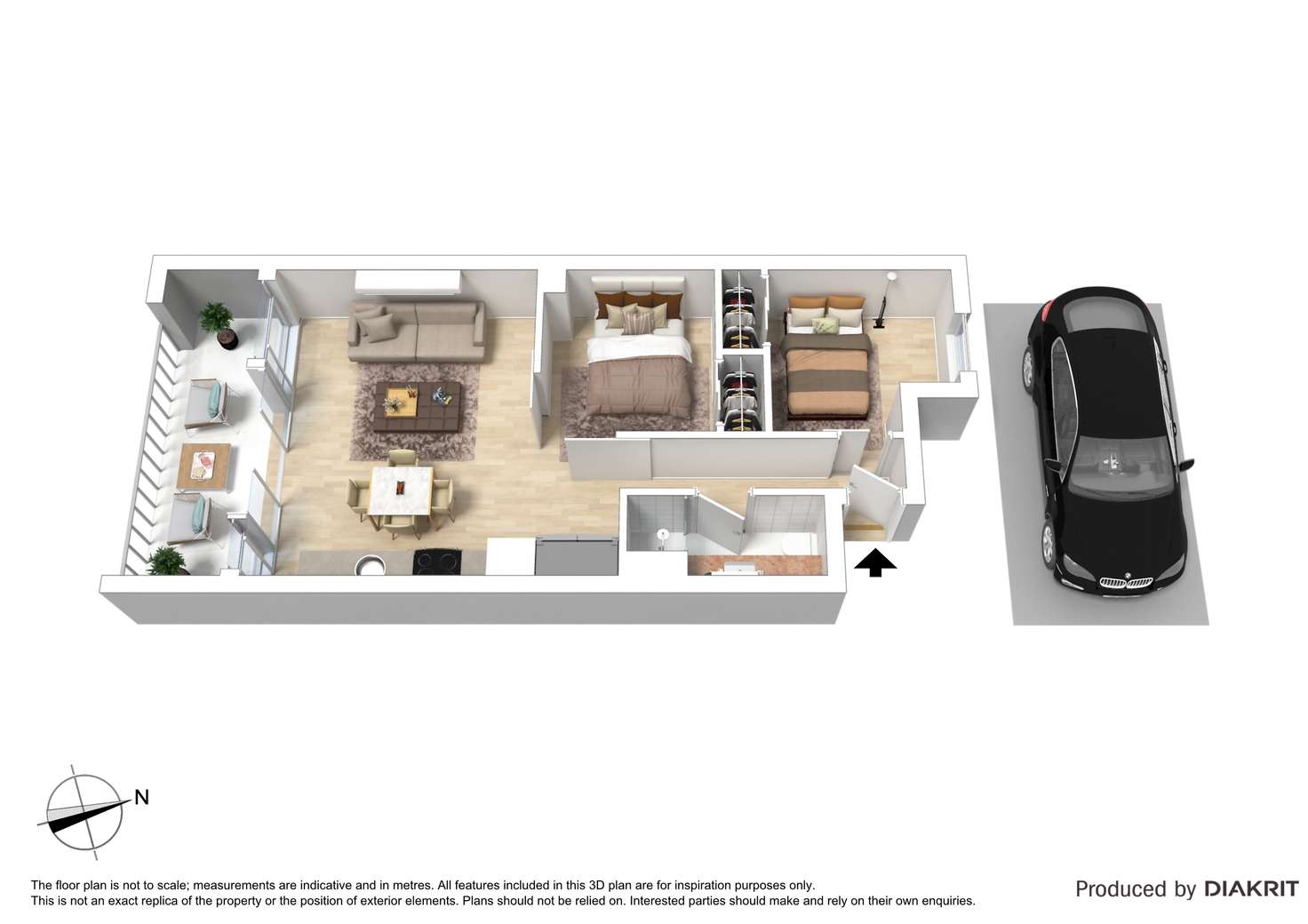 Floorplan of Homely apartment listing, 204/26 Wilson Street, South Yarra VIC 3141