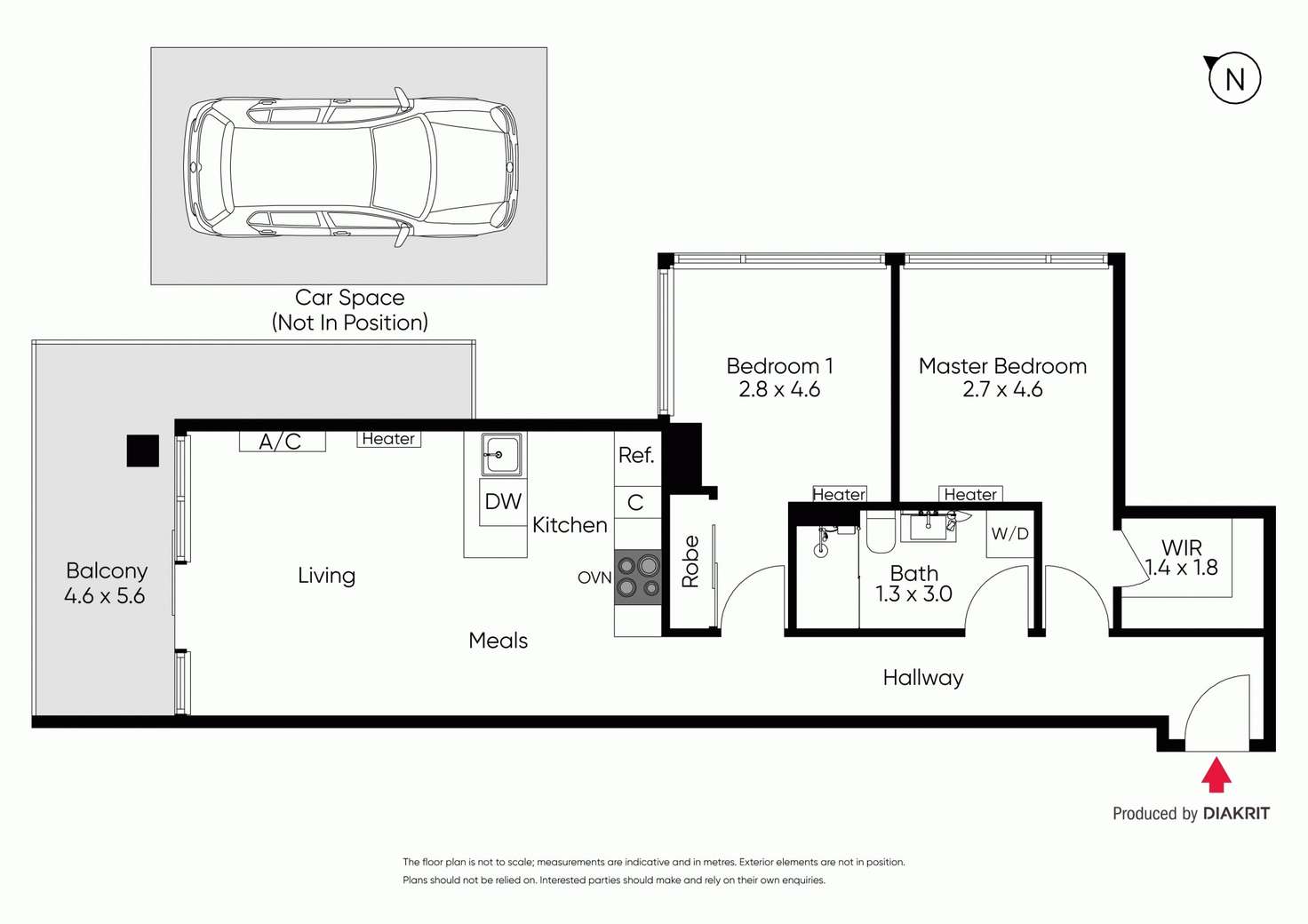 Floorplan of Homely apartment listing, 202B/21 Inkerman Street, St Kilda VIC 3182