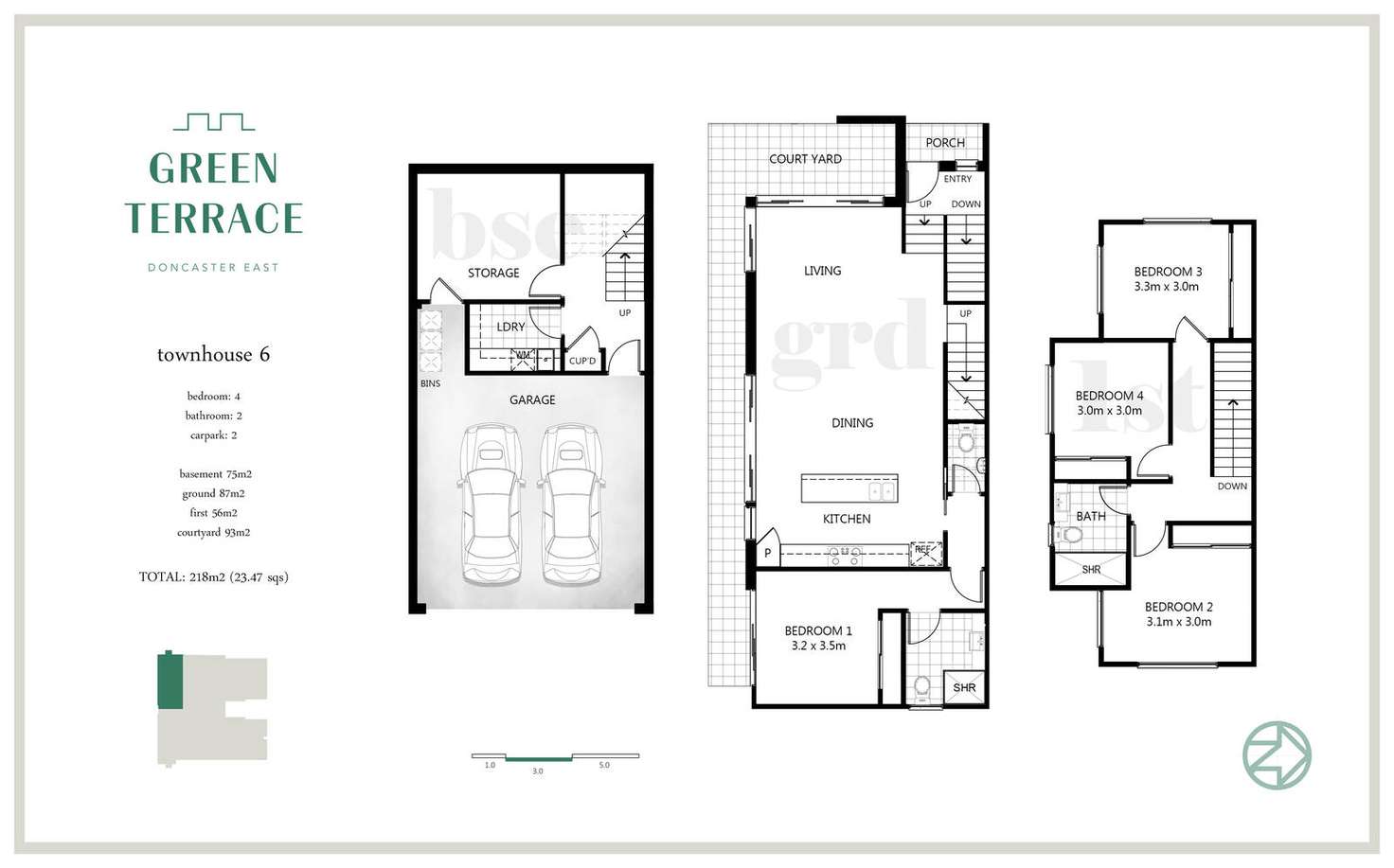 Floorplan of Homely townhouse listing, 5/6 Leura Street, Doncaster East VIC 3109