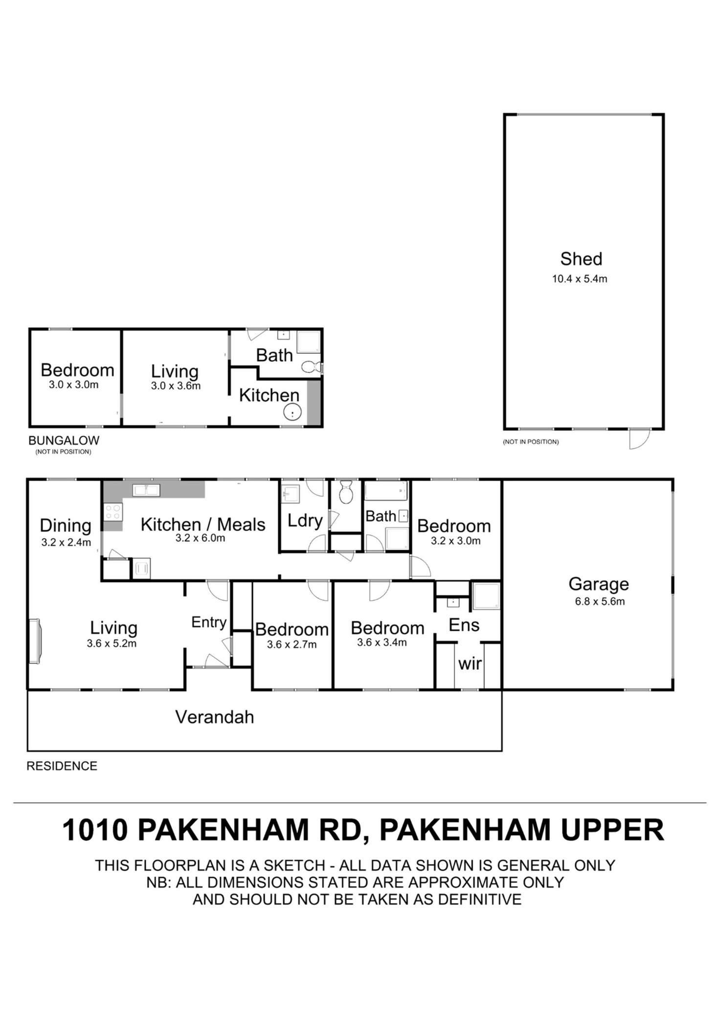 Floorplan of Homely house listing, 1010 Pakenham Road, Pakenham Upper VIC 3810
