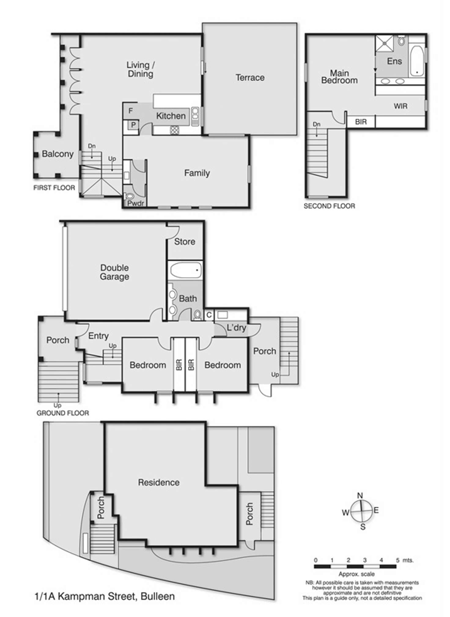 Floorplan of Homely townhouse listing, 1/1A Kampman Street, Bulleen VIC 3105