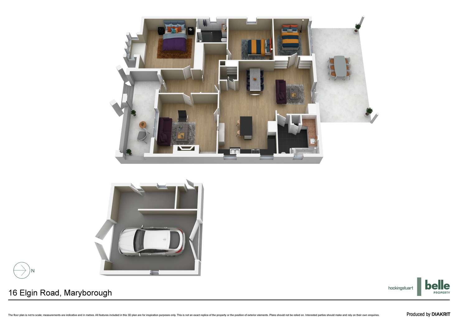 Floorplan of Homely house listing, 16 Elgin Road, Maryborough VIC 3465