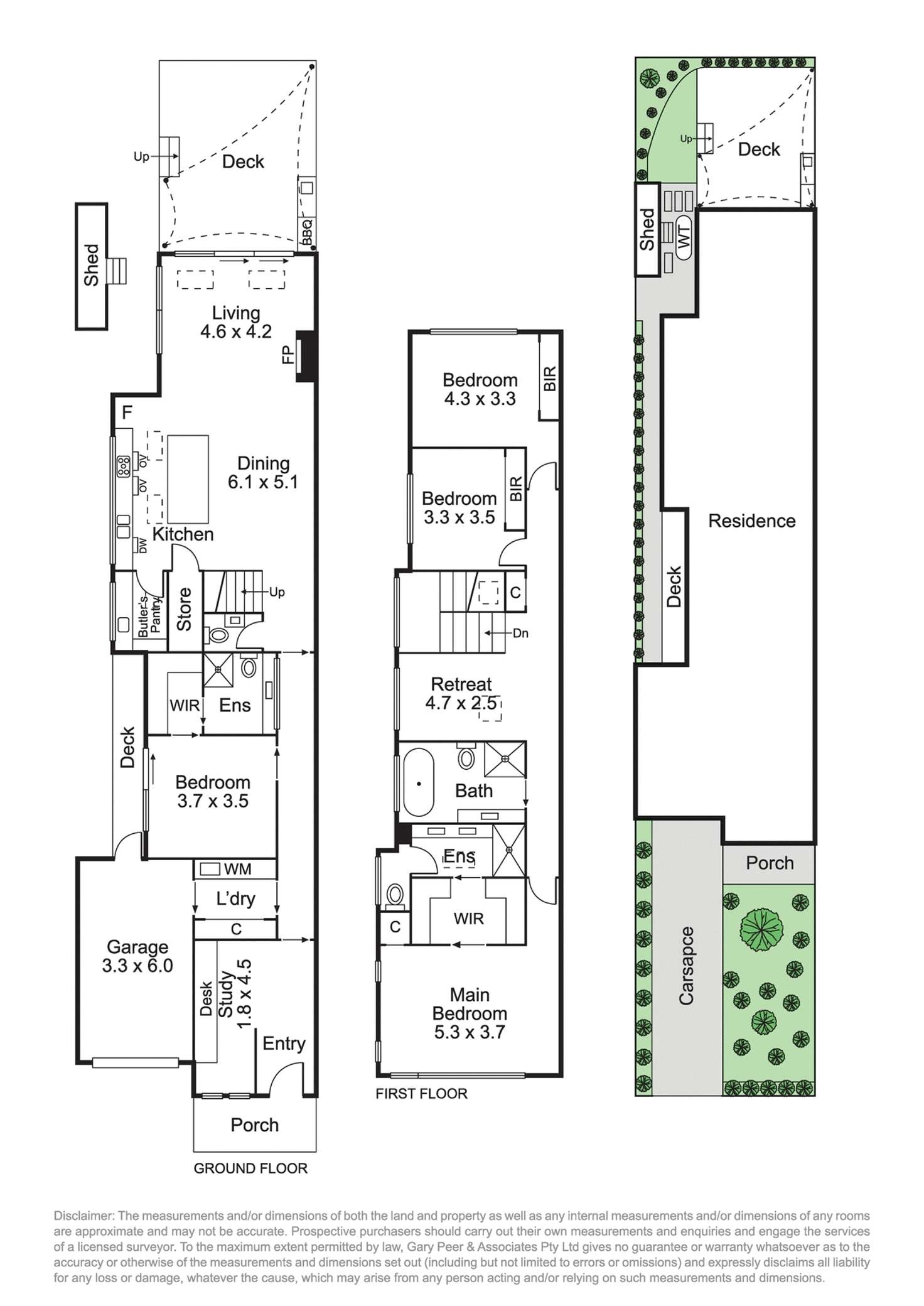 Floorplan of Homely townhouse listing, 16b Bendigo Avenue, Bentleigh VIC 3204