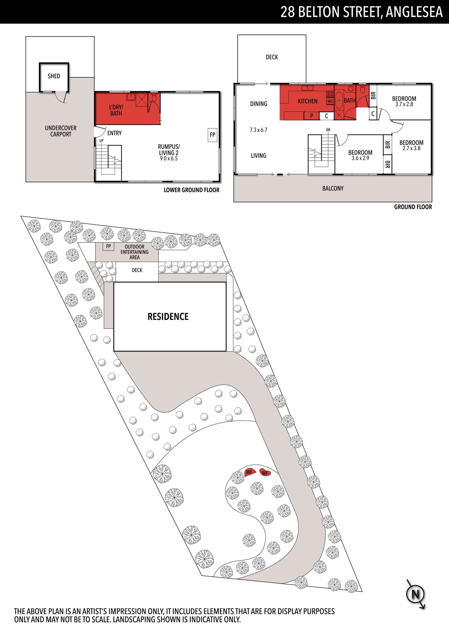 Floorplan of Homely house listing, 28 Belton Street, Anglesea VIC 3230