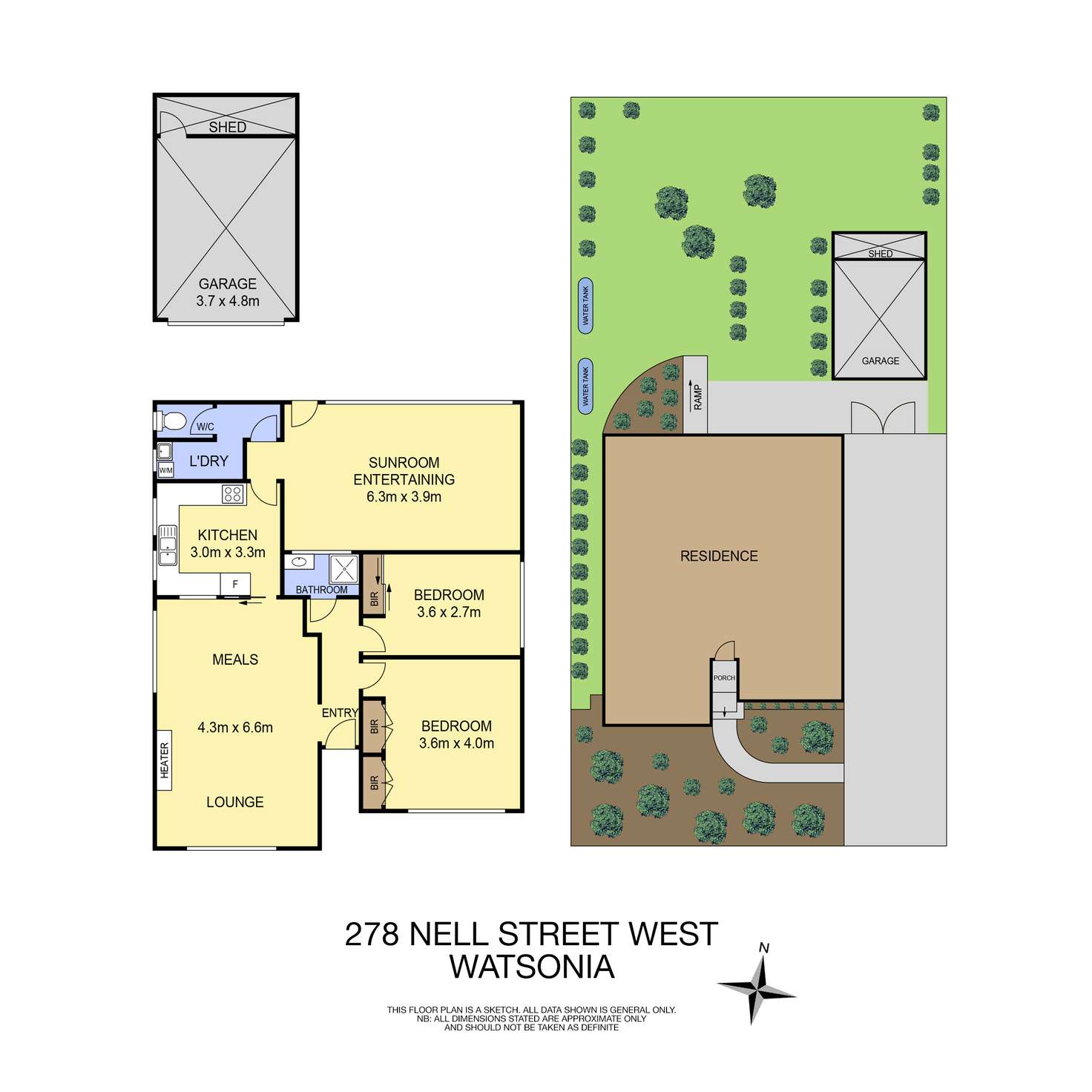 Floorplan of Homely house listing, 278 Nell Street West, Watsonia VIC 3087