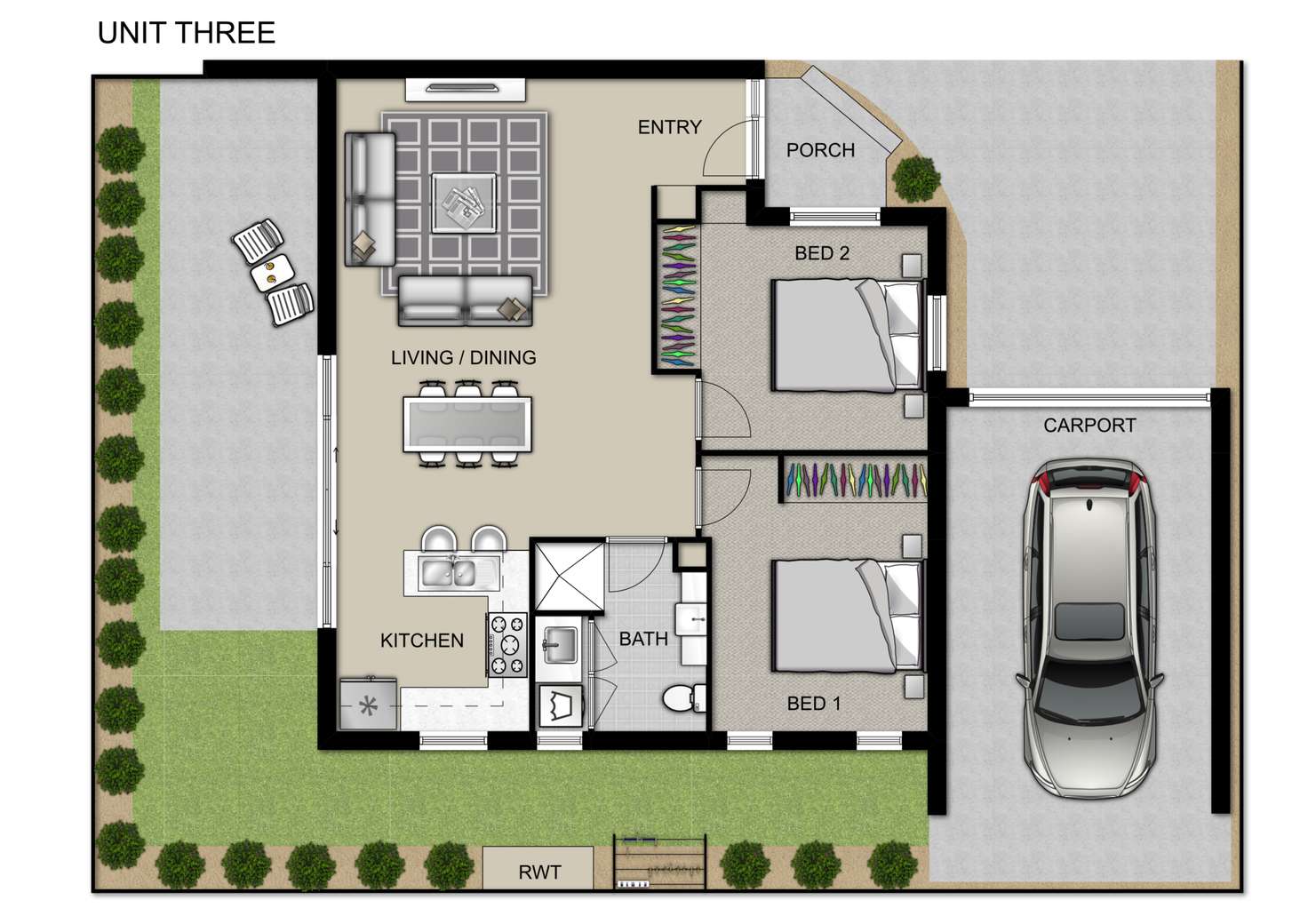 Floorplan of Homely unit listing, 3/29 Hilda Street, Glenroy VIC 3046