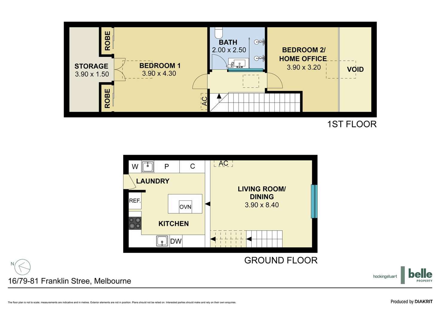 Floorplan of Homely apartment listing, 16/79-81 Franklin Street, Melbourne VIC 3000