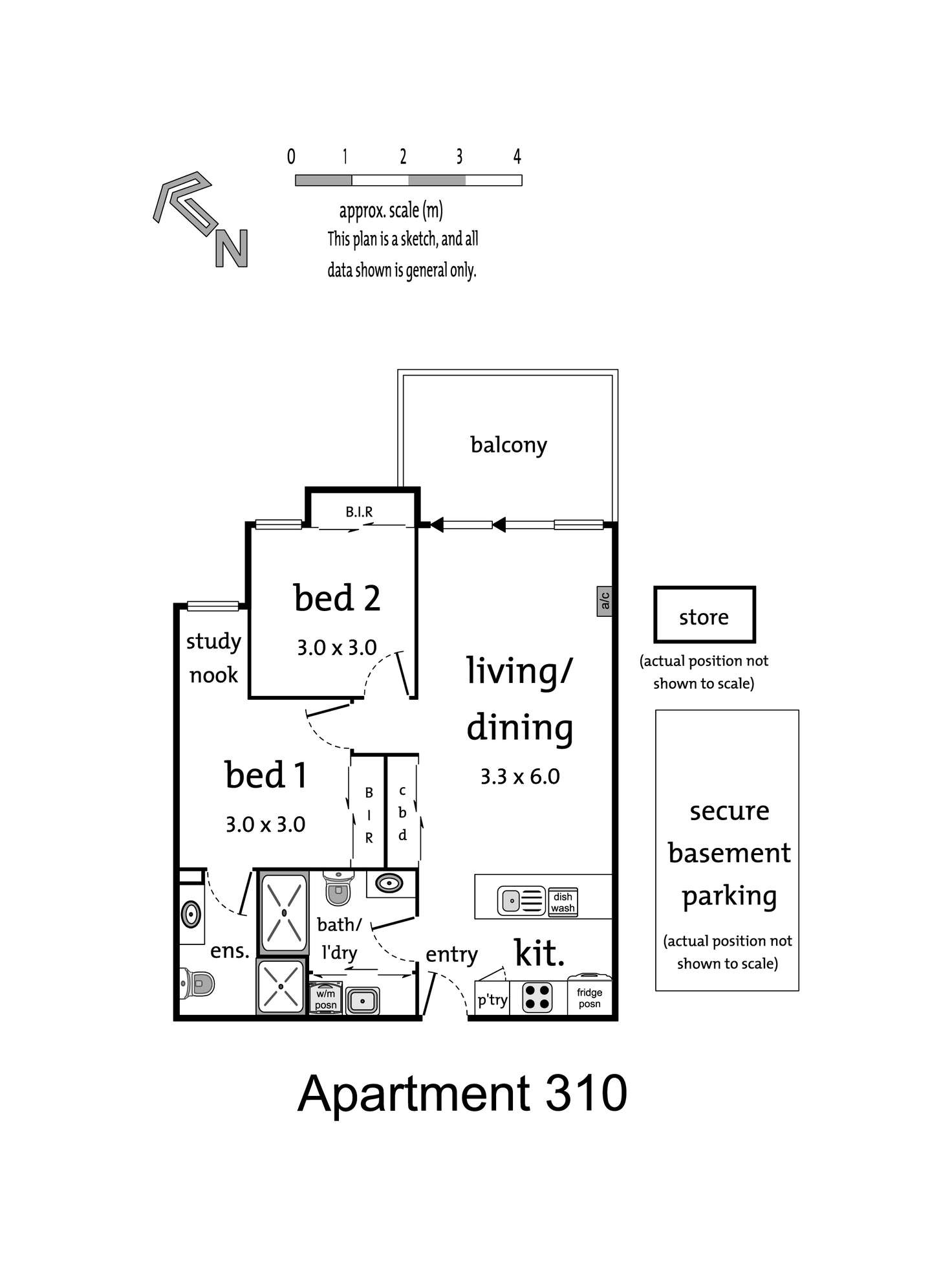 Floorplan of Homely apartment listing, 310/59 Autumn Terrace, Clayton South VIC 3169