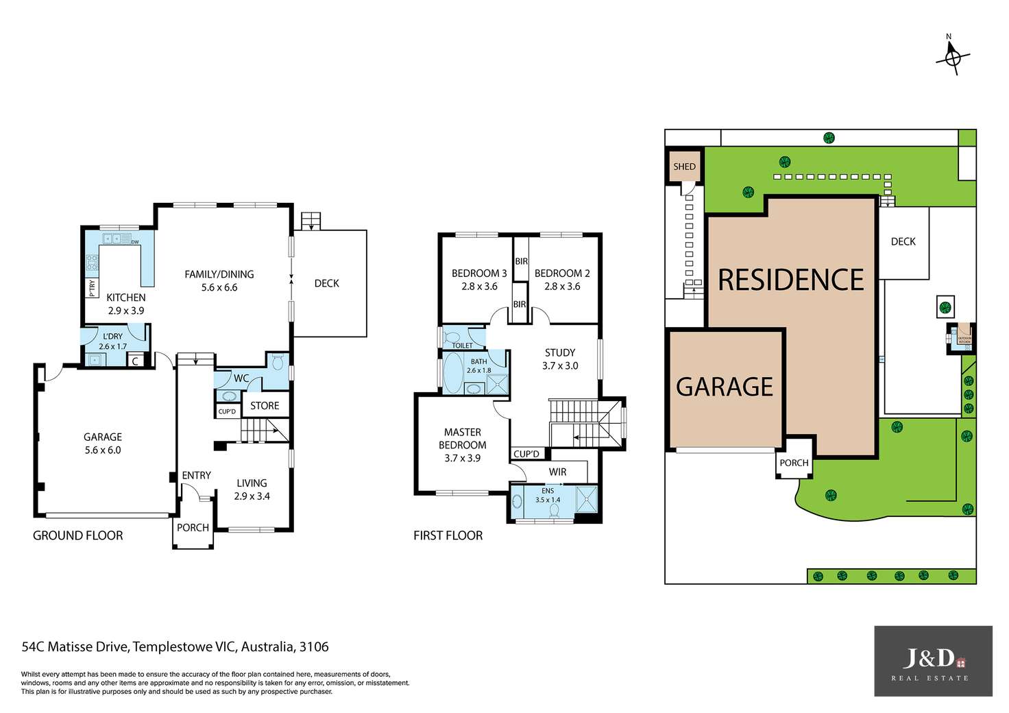 Floorplan of Homely house listing, 54C Matisse Drive, Templestowe VIC 3106