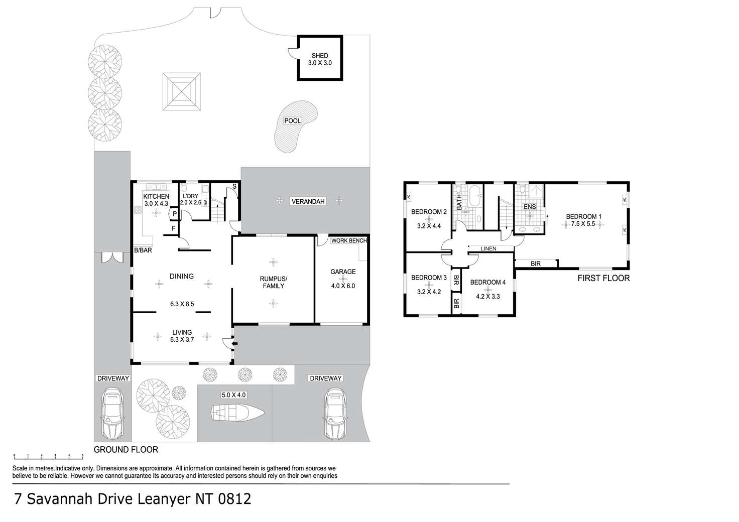 Floorplan of Homely house listing, 7 Savannah Drive, Leanyer NT 812