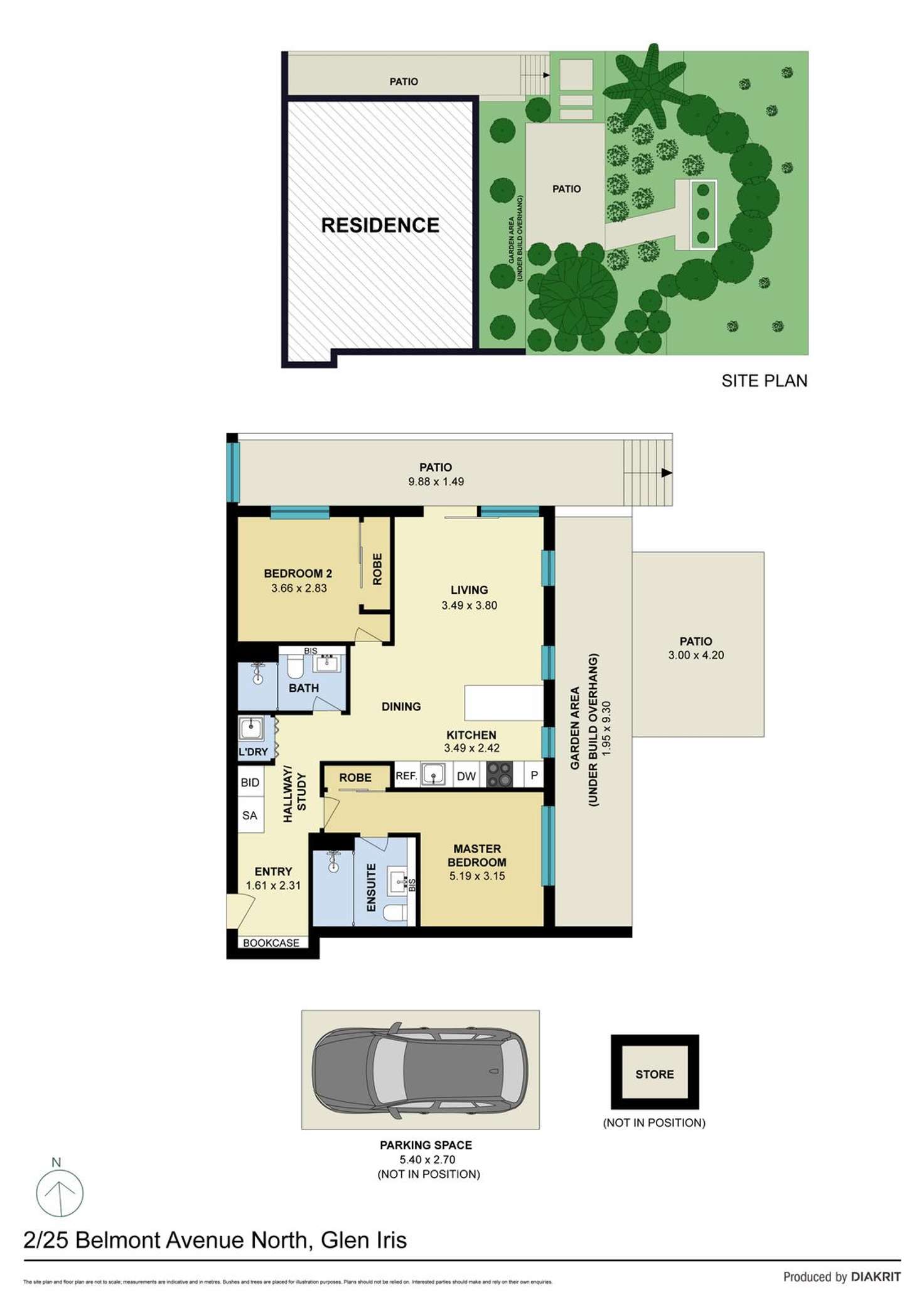 Floorplan of Homely apartment listing, 2/25 Belmont Avenue North, Glen Iris VIC 3146