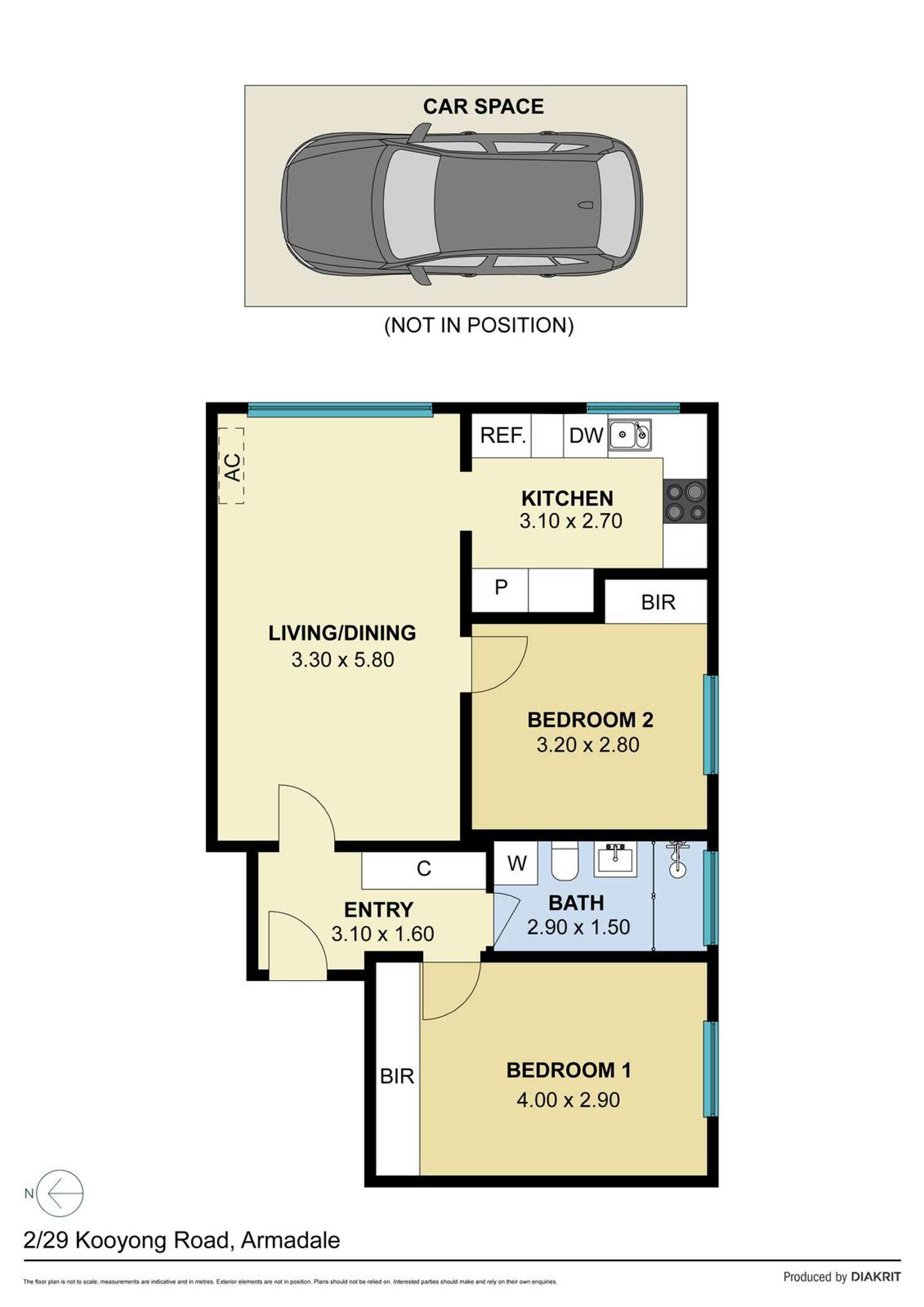 Floorplan of Homely apartment listing, 2/29 Kooyong Road, Armadale VIC 3143