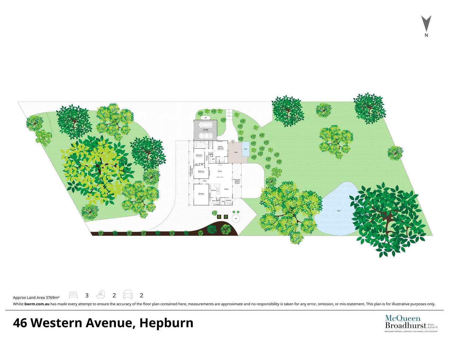 Floorplan of Homely house listing, 46 Western Avenue, Hepburn VIC 3461