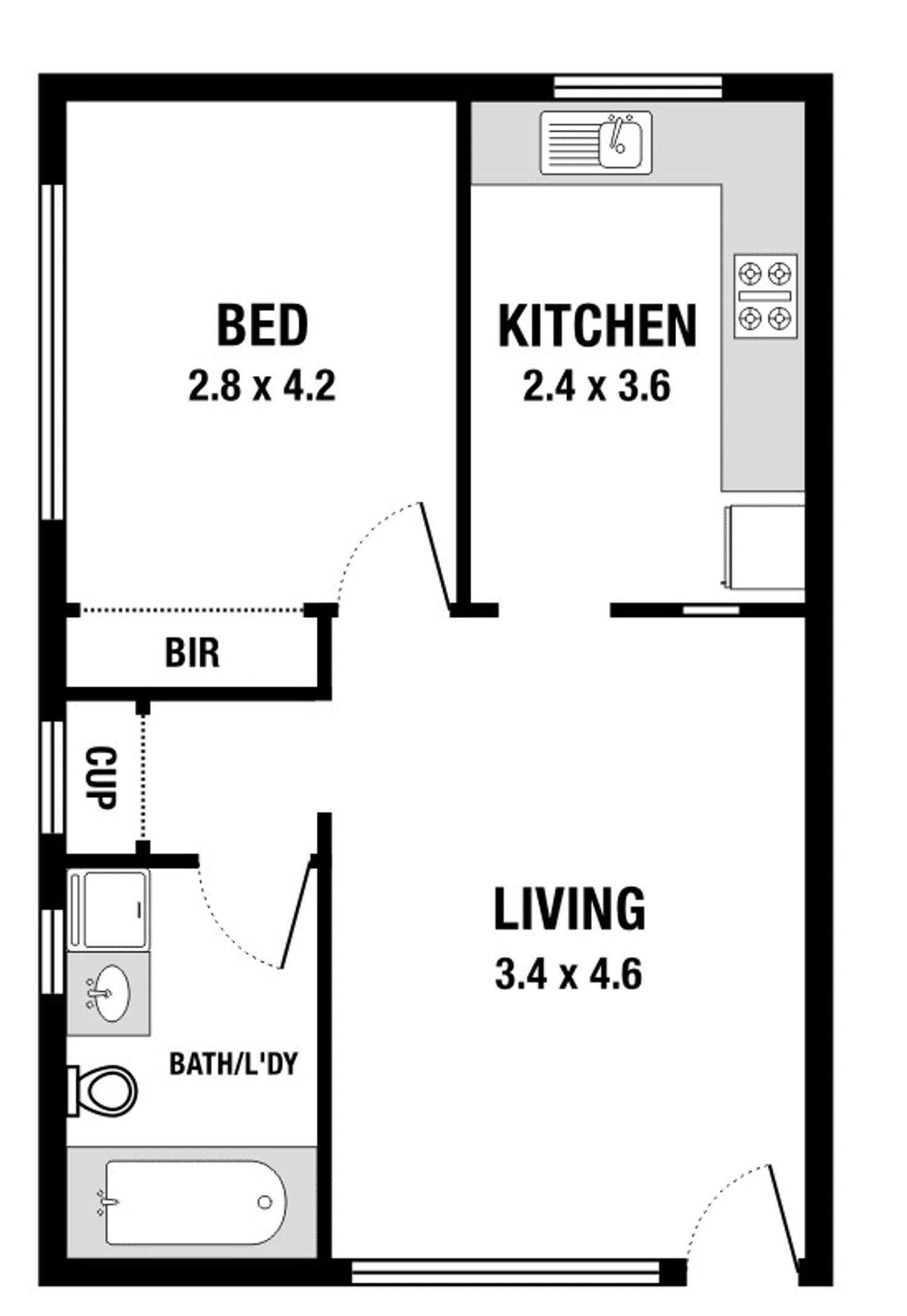 Floorplan of Homely apartment listing, 3/20 Blenheim Street, St Kilda East VIC 3183