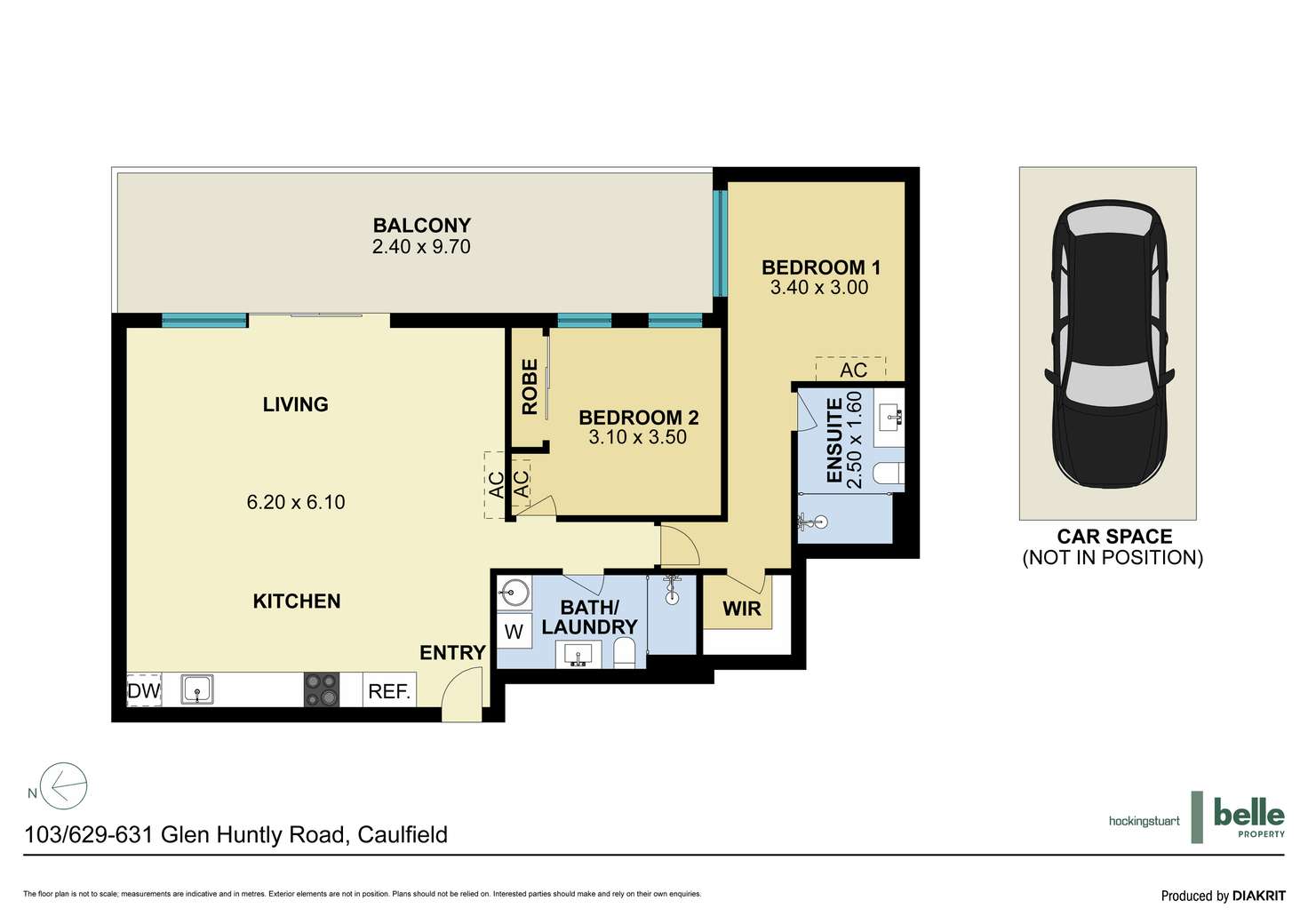 Floorplan of Homely apartment listing, 103/629-631 Glen Huntly Road, Caulfield VIC 3162