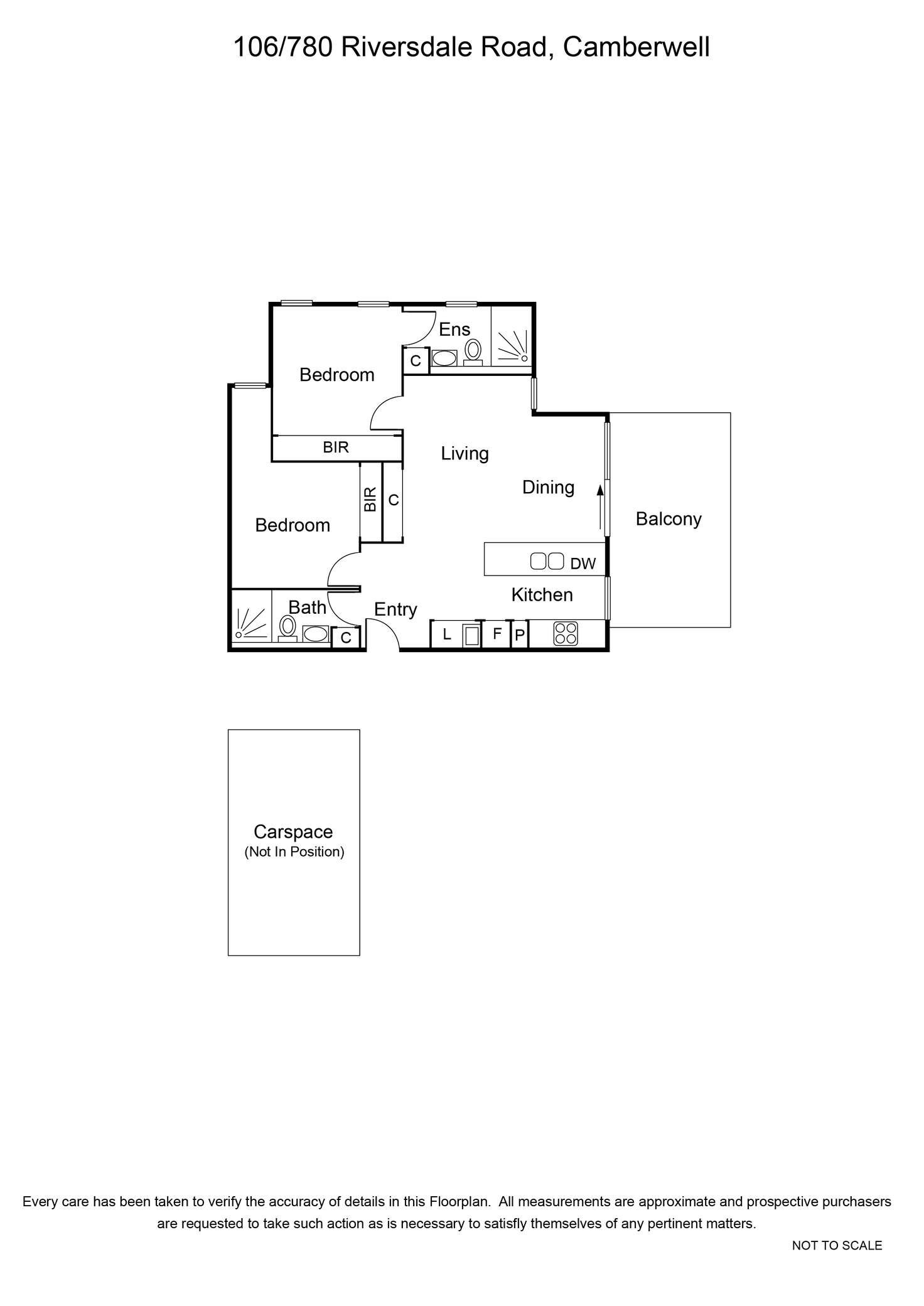 Floorplan of Homely apartment listing, 1.06/780 Riversdale Road, Camberwell VIC 3124