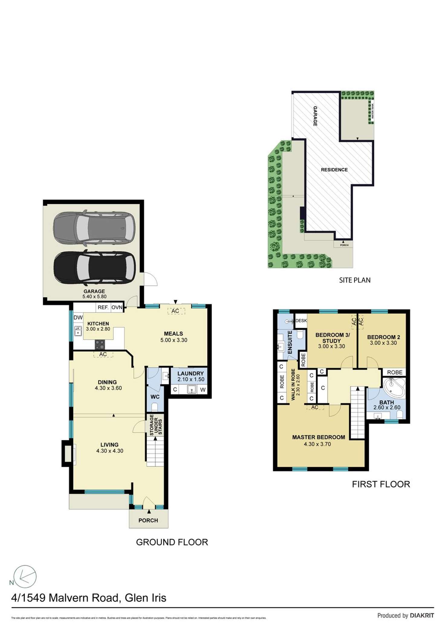 Floorplan of Homely townhouse listing, 4/1549 Malvern Road, Glen Iris VIC 3146