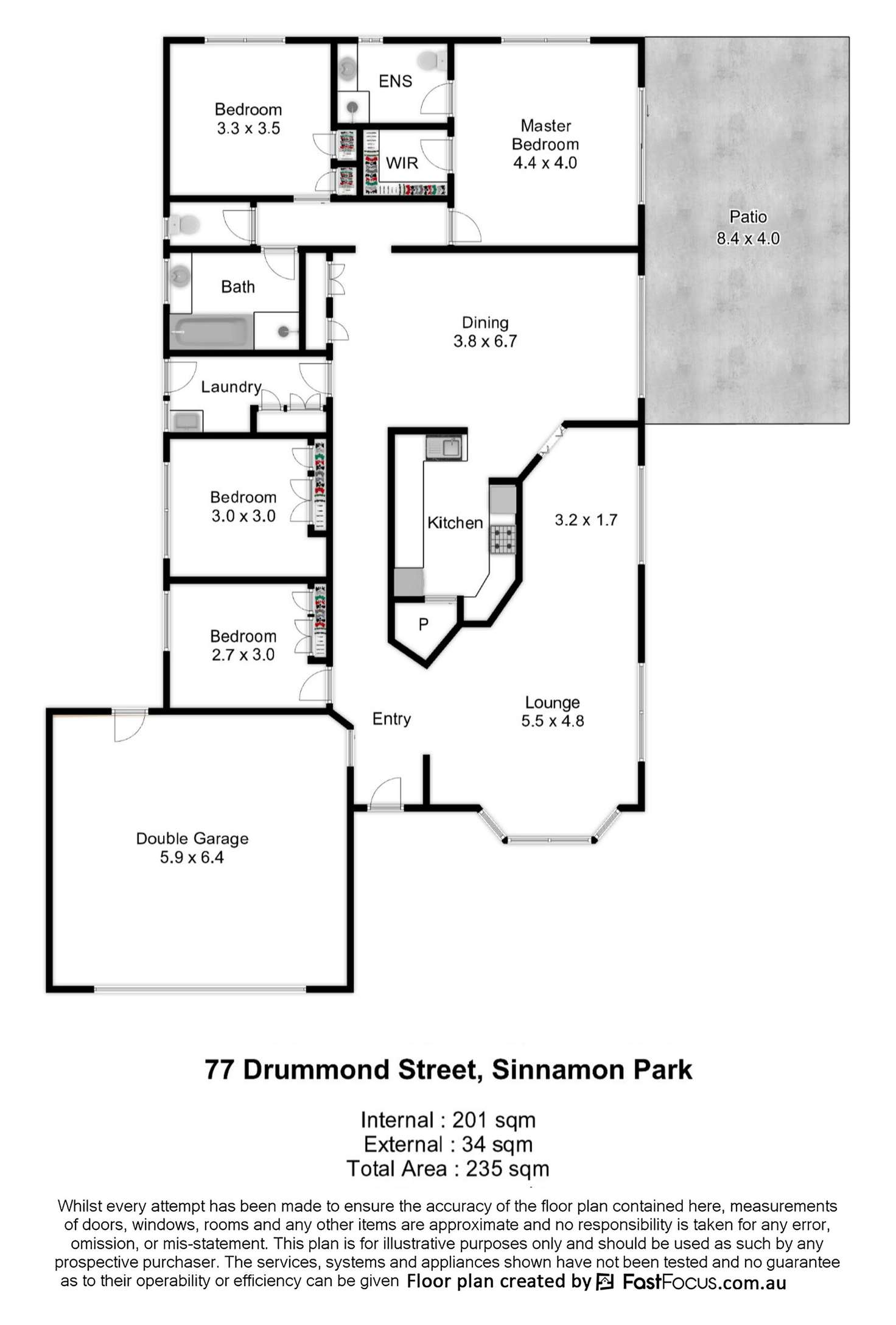 Floorplan of Homely house listing, 77 Drummond Street, Sinnamon Park QLD 4073