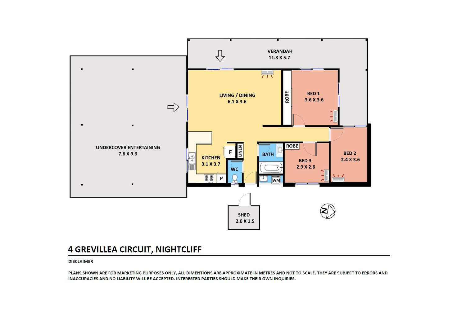 Floorplan of Homely house listing, 4 Grevillea Circuit, Nightcliff NT 810