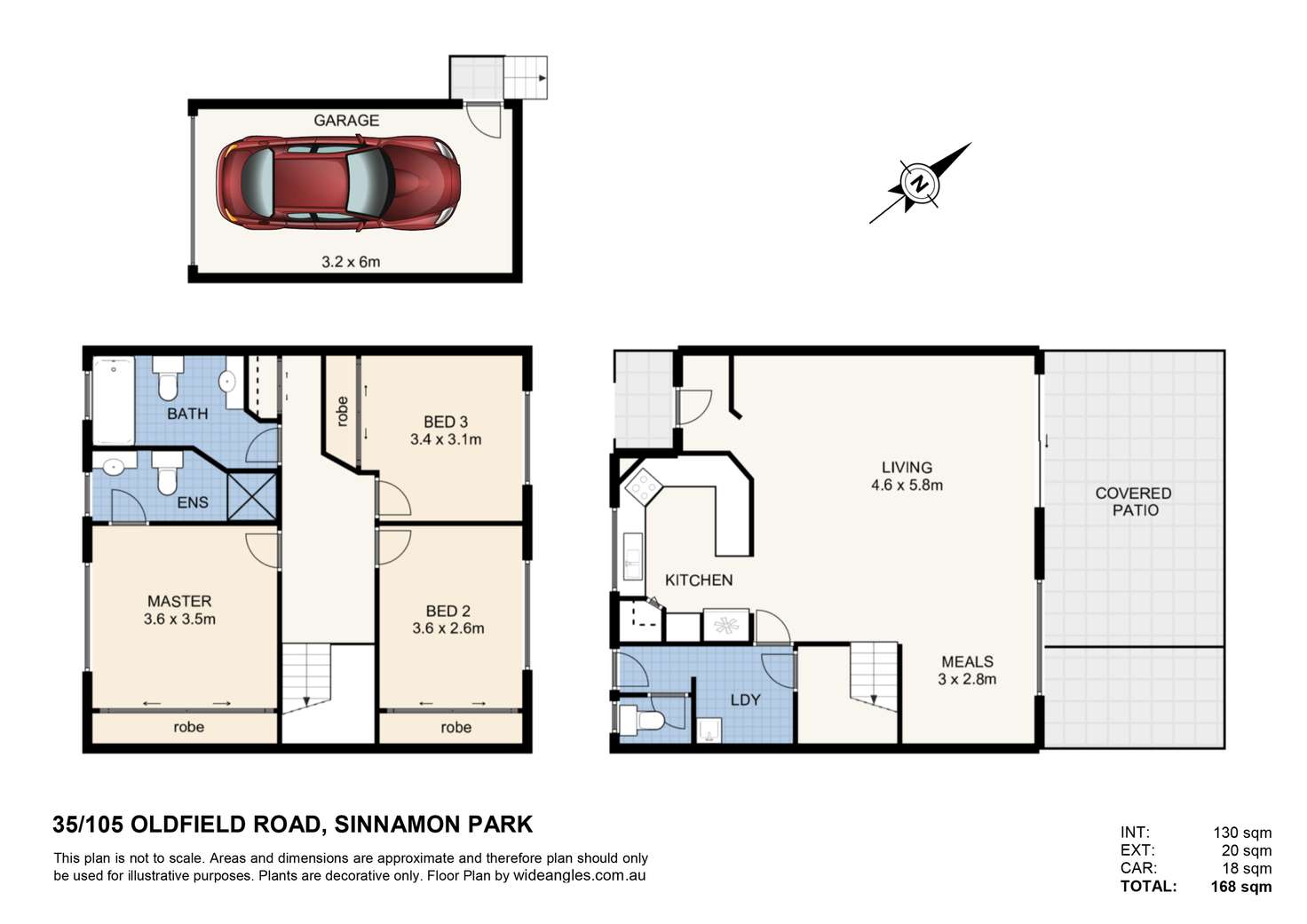 Floorplan of Homely townhouse listing, 35/105 Oldfield Road, Sinnamon Park QLD 4073