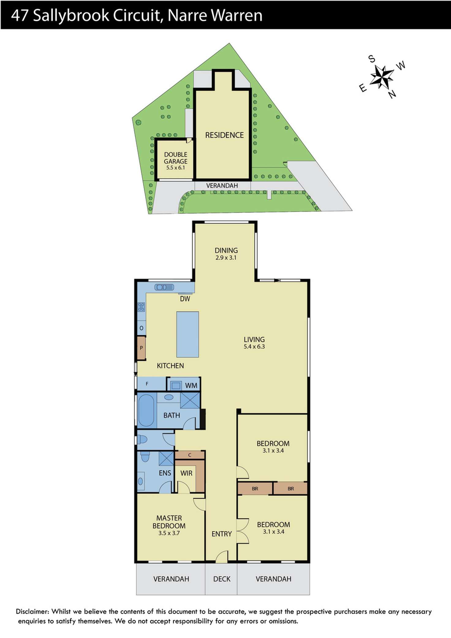 Floorplan of Homely house listing, 47 Sallybrook Circuit, Narre Warren VIC 3805