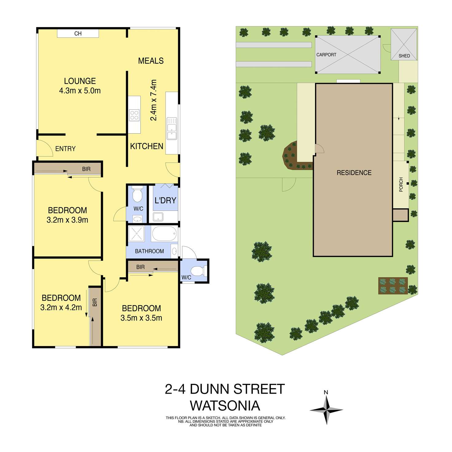 Floorplan of Homely house listing, 2-4 Dunn Street, Watsonia VIC 3087