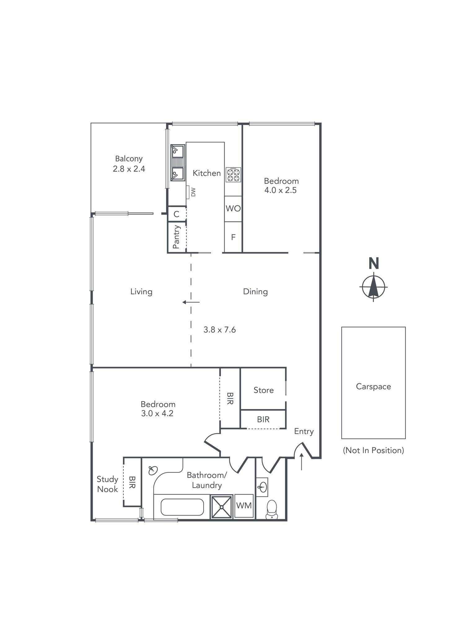 Floorplan of Homely apartment listing, 101/333 Beaconsfield Parade, St Kilda West VIC 3182