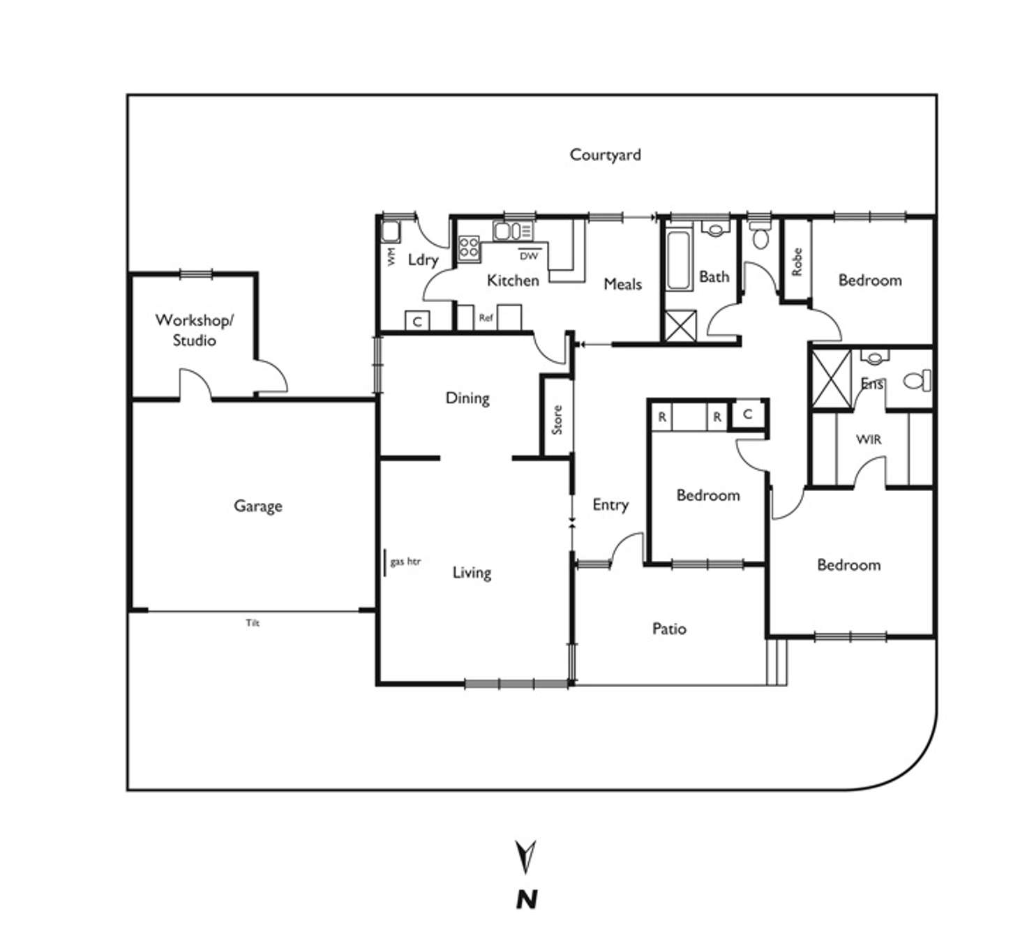 Floorplan of Homely house listing, 1/192 Murrumbeena Road, Murrumbeena VIC 3163