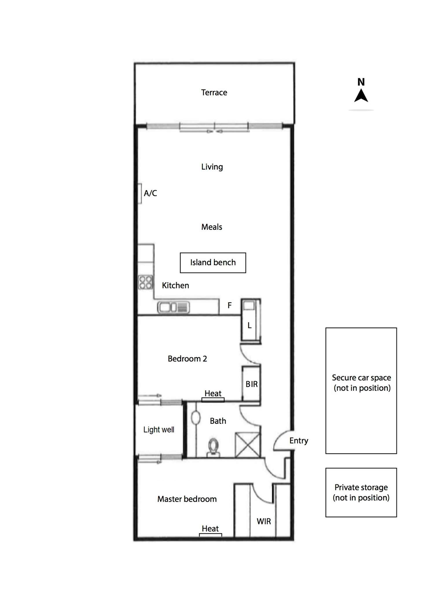 Floorplan of Homely apartment listing, 202/1314 Malvern Road, Malvern VIC 3144