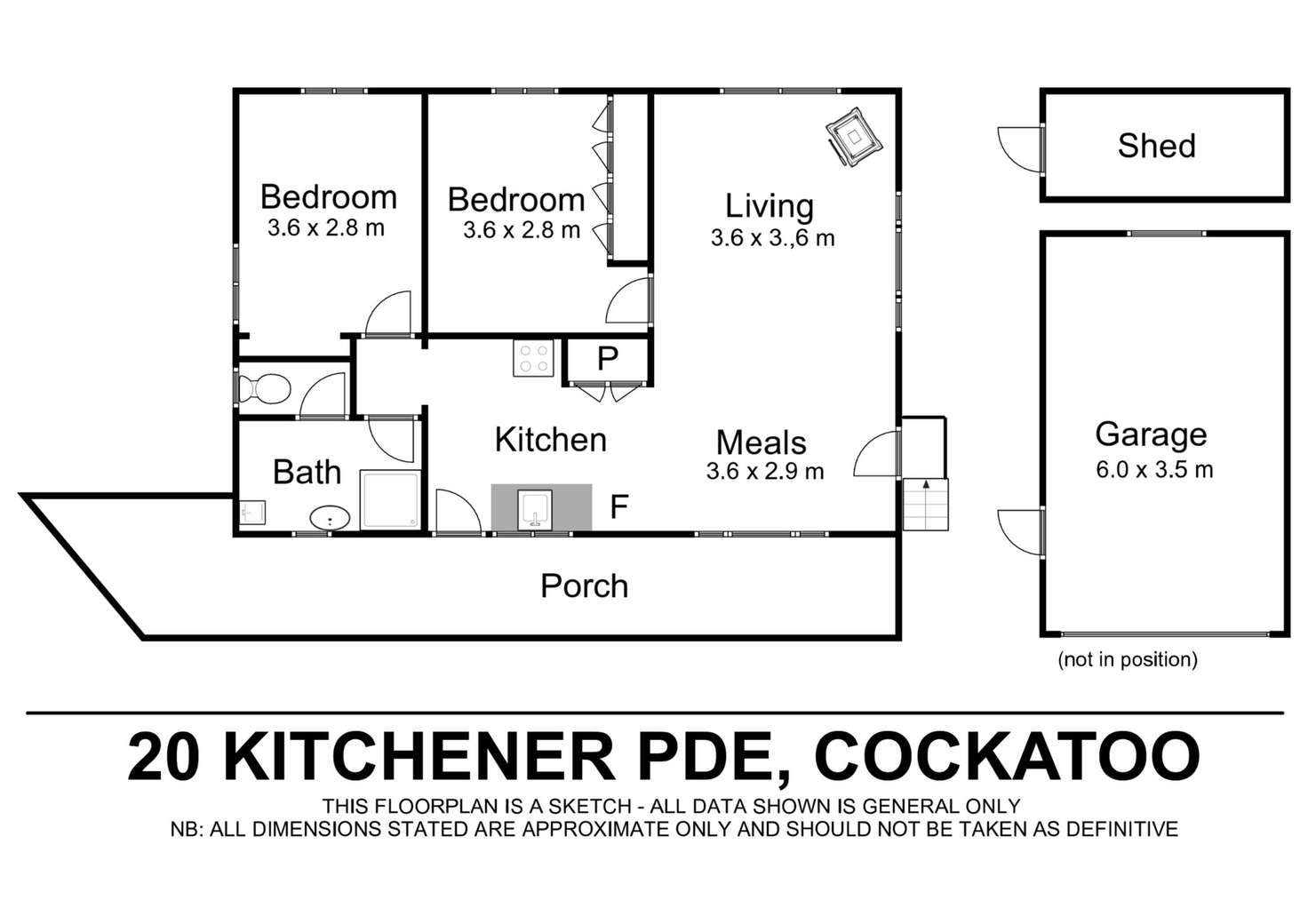 Floorplan of Homely house listing, 20 Kitchener Parade, Cockatoo VIC 3781