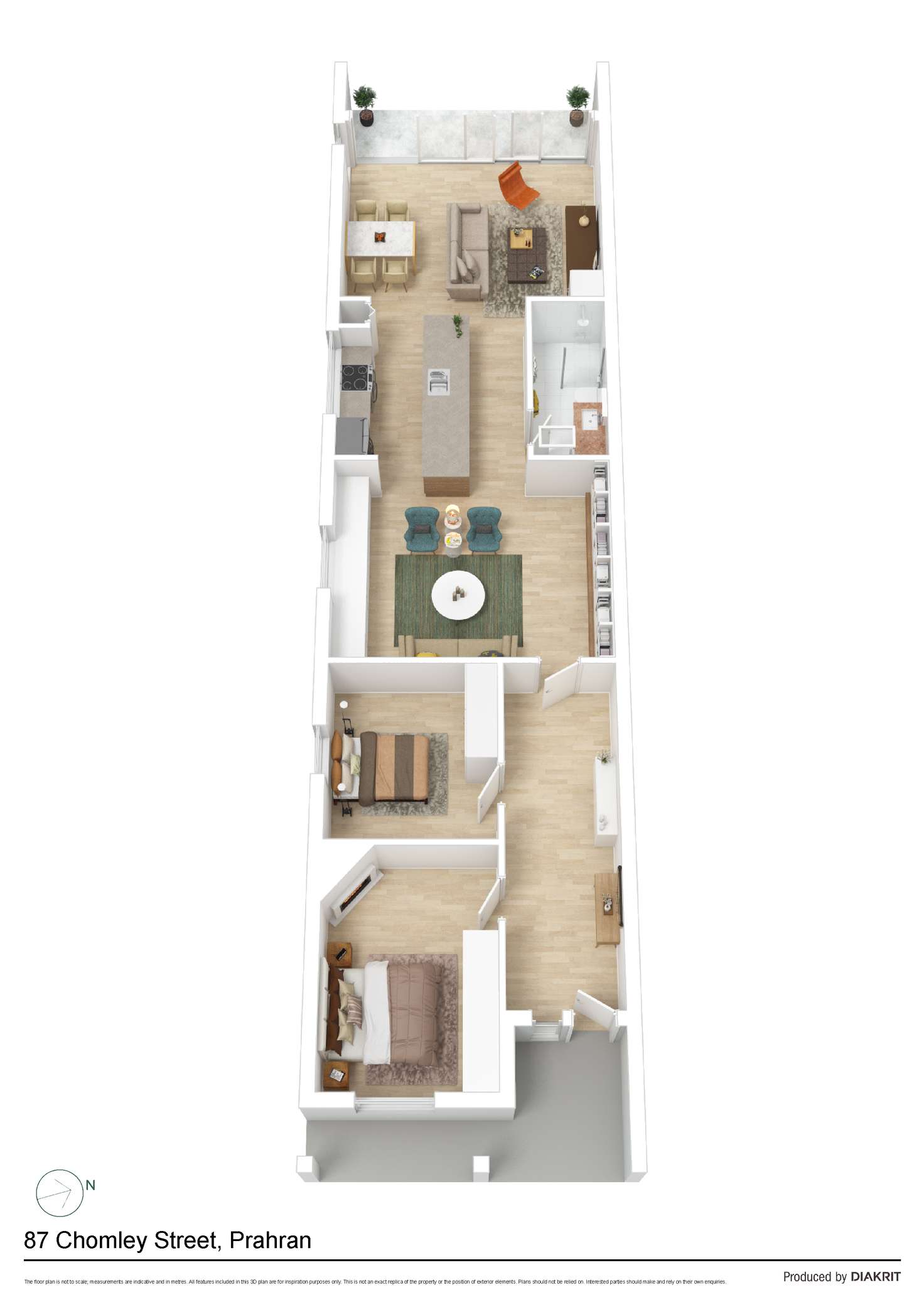 Floorplan of Homely house listing, 87 Chomley Street, Prahran VIC 3181