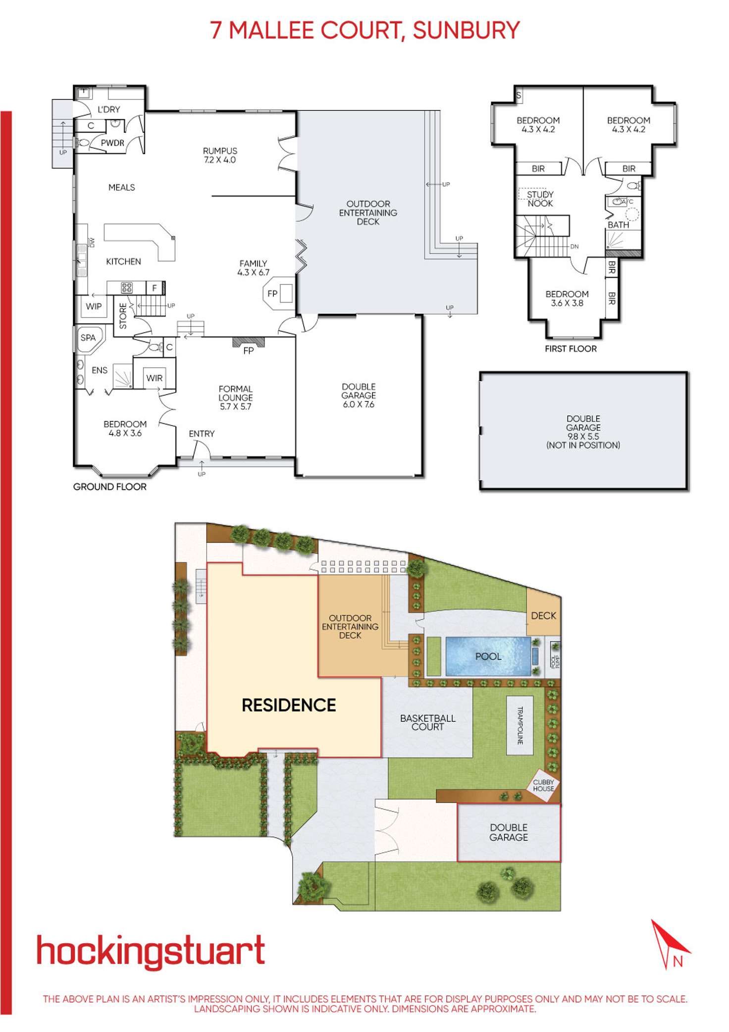 Floorplan of Homely house listing, 7 Mallee Court, Sunbury VIC 3429