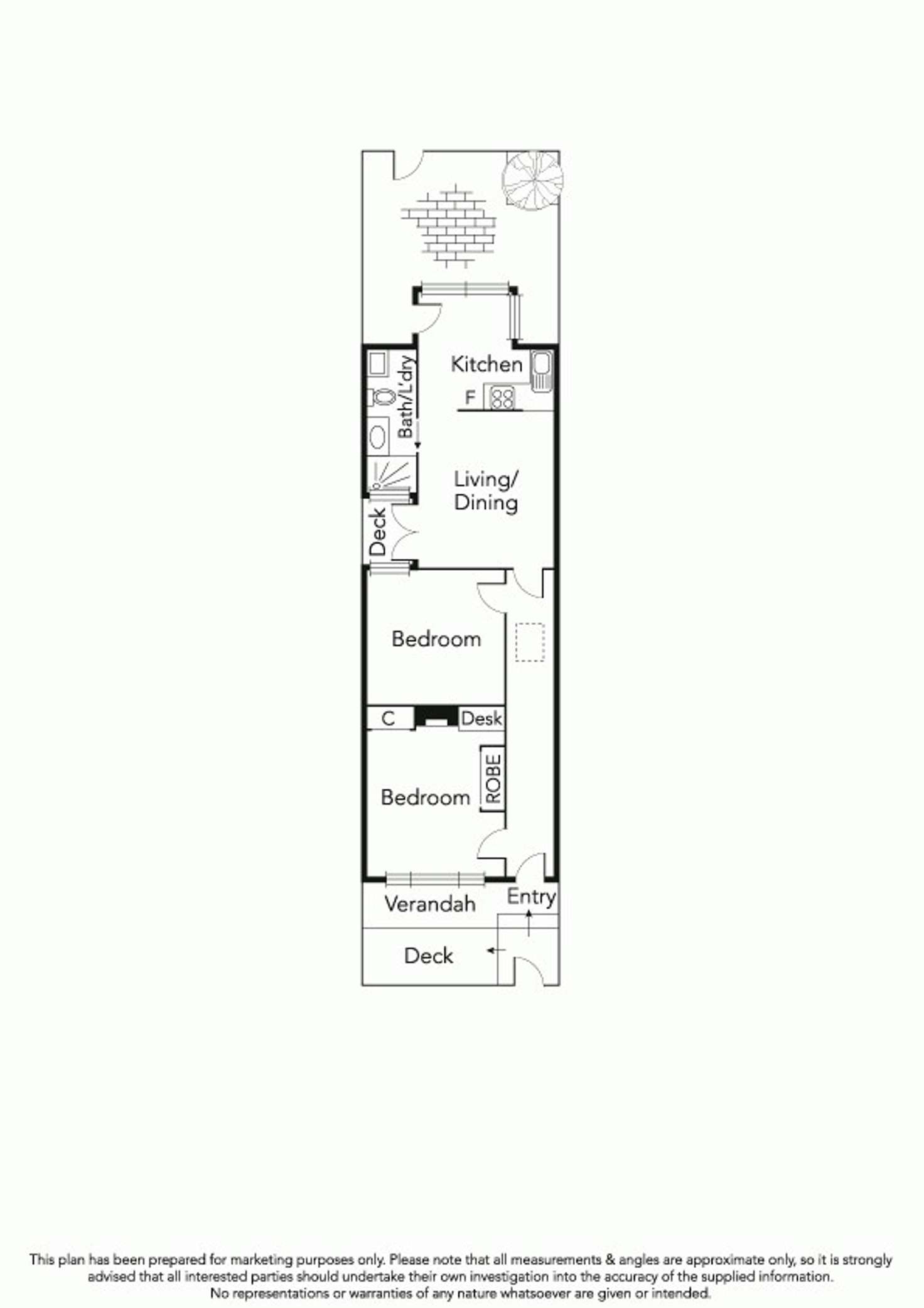 Floorplan of Homely house listing, 46 Stead Street, South Melbourne VIC 3205