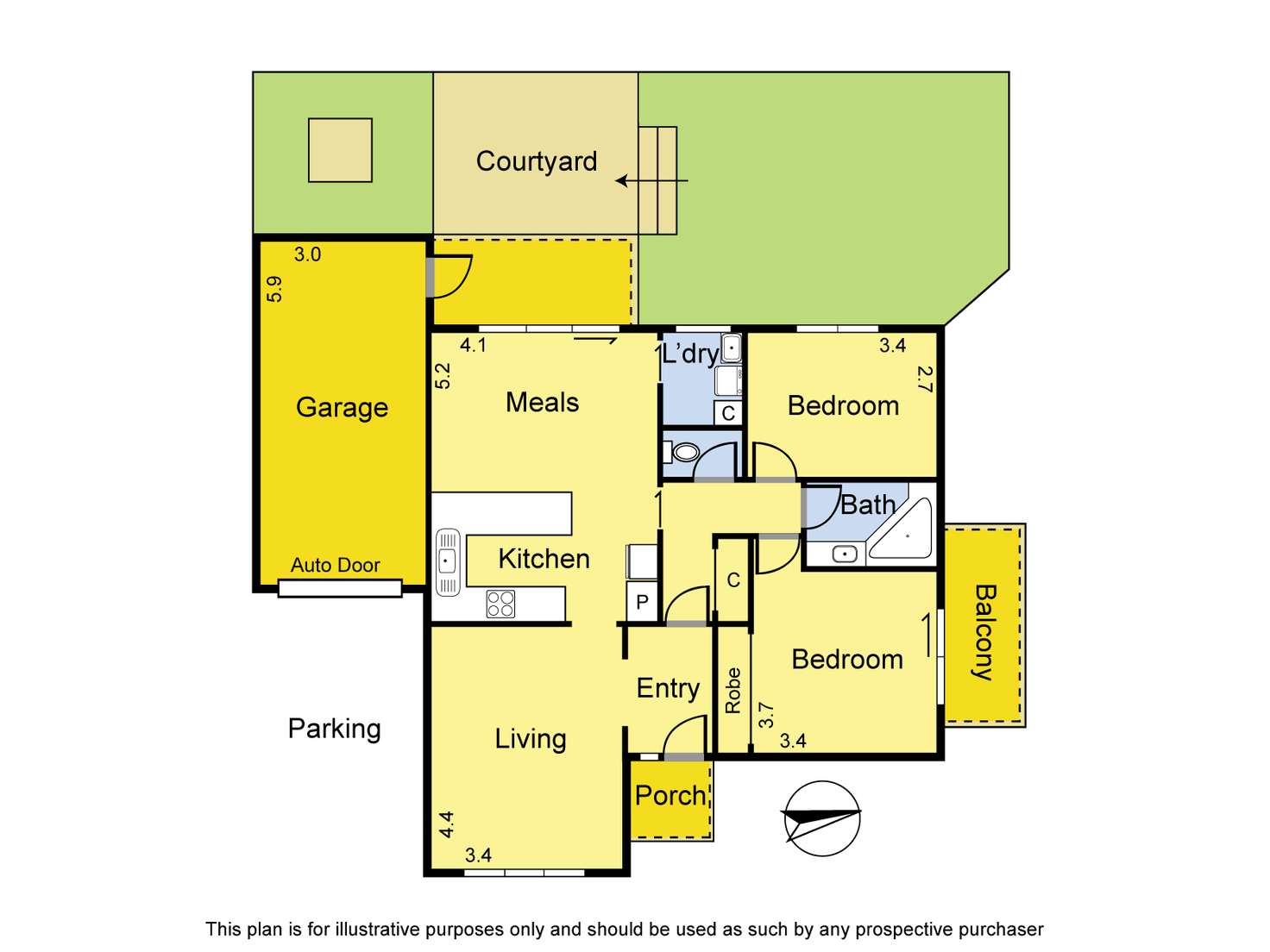Floorplan of Homely unit listing, 1/39 Alexandra Street, Greensborough VIC 3088