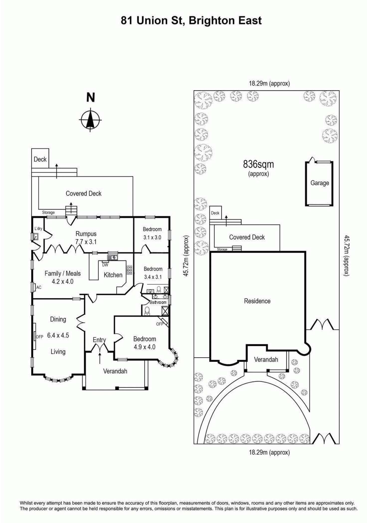 Floorplan of Homely house listing, 81 Union Street, Brighton East VIC 3187