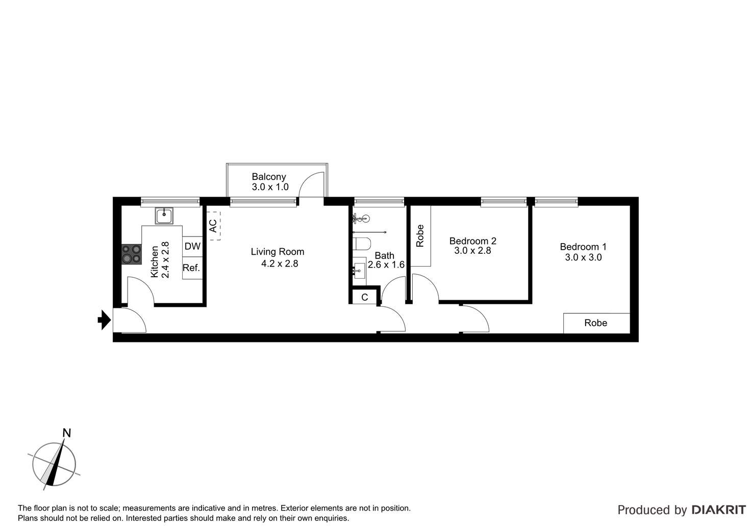 Floorplan of Homely apartment listing, 12/432 Punt Road, South Yarra VIC 3141