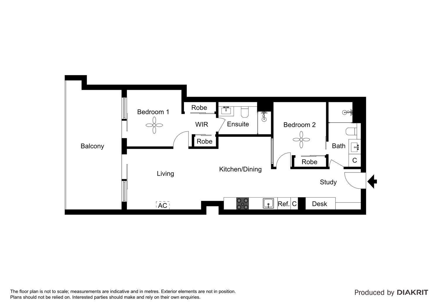 Floorplan of Homely apartment listing, 611/199 William Street, Melbourne VIC 3000